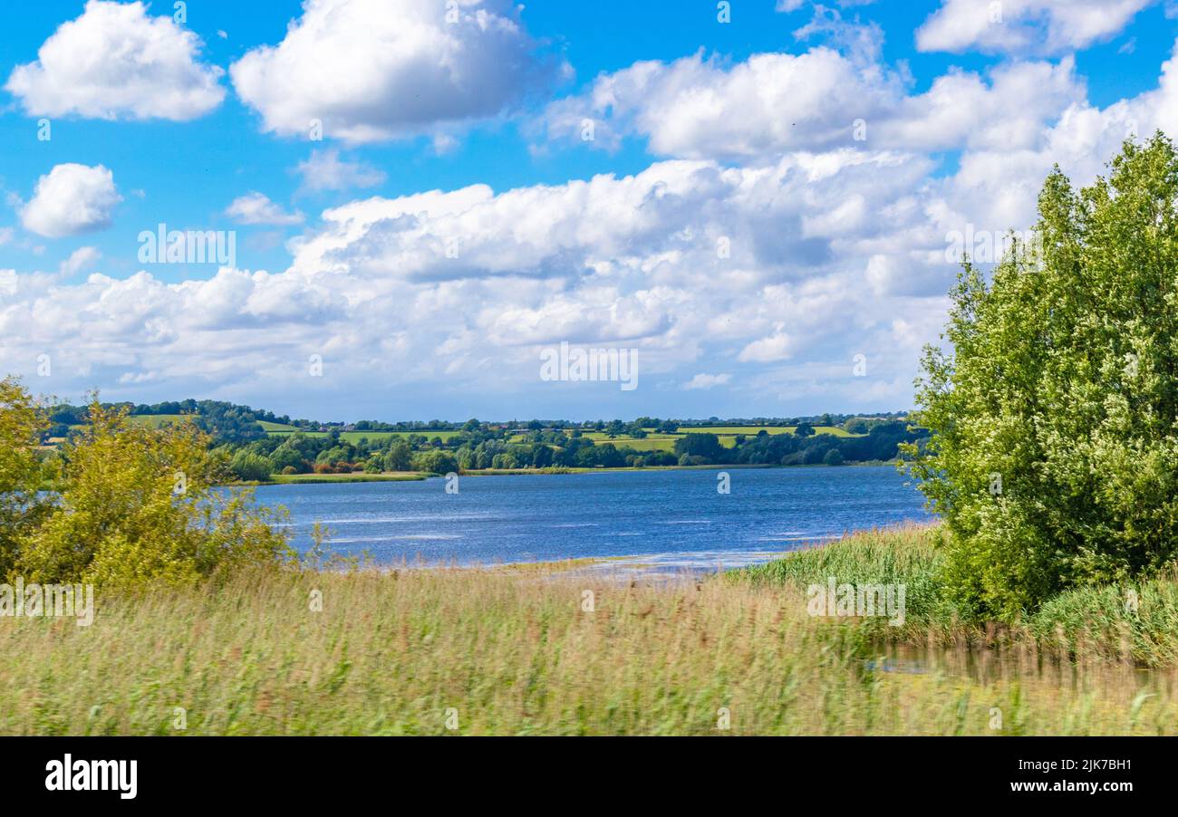 Blagdon Lake within beautiful Chew Valley in Bath and North East Somerset about 9 miles south of Bristol.England Stock Photo