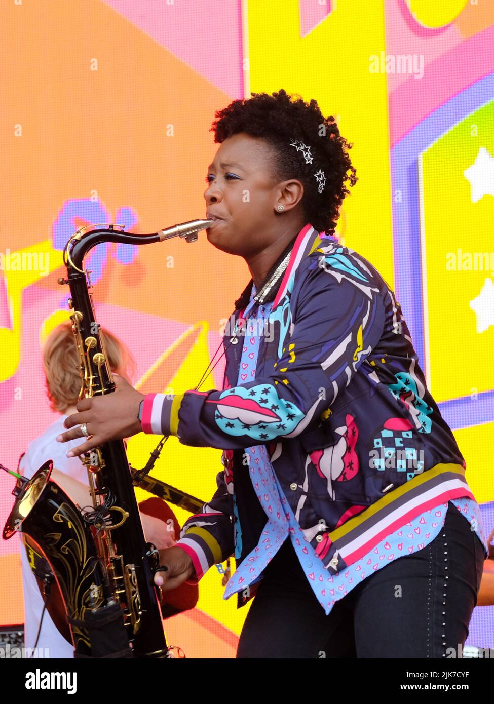 Lulworth, UK. 31st July, 2022. British musician, actor, dancer, singer