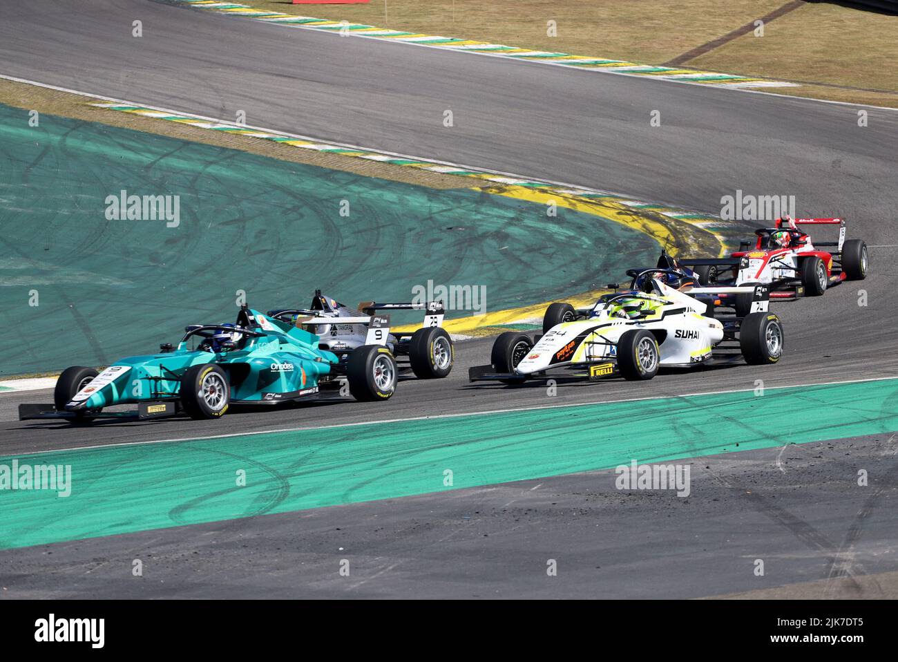 Sao Paulo, Brazil. 31st July, 2022. Drivers in action during the BRB  Formula 4 Brazil race at Interlagos racetrack. July 31, 2022, Sao Paulo,  Brazil: Drivers in action during the BRB Formula