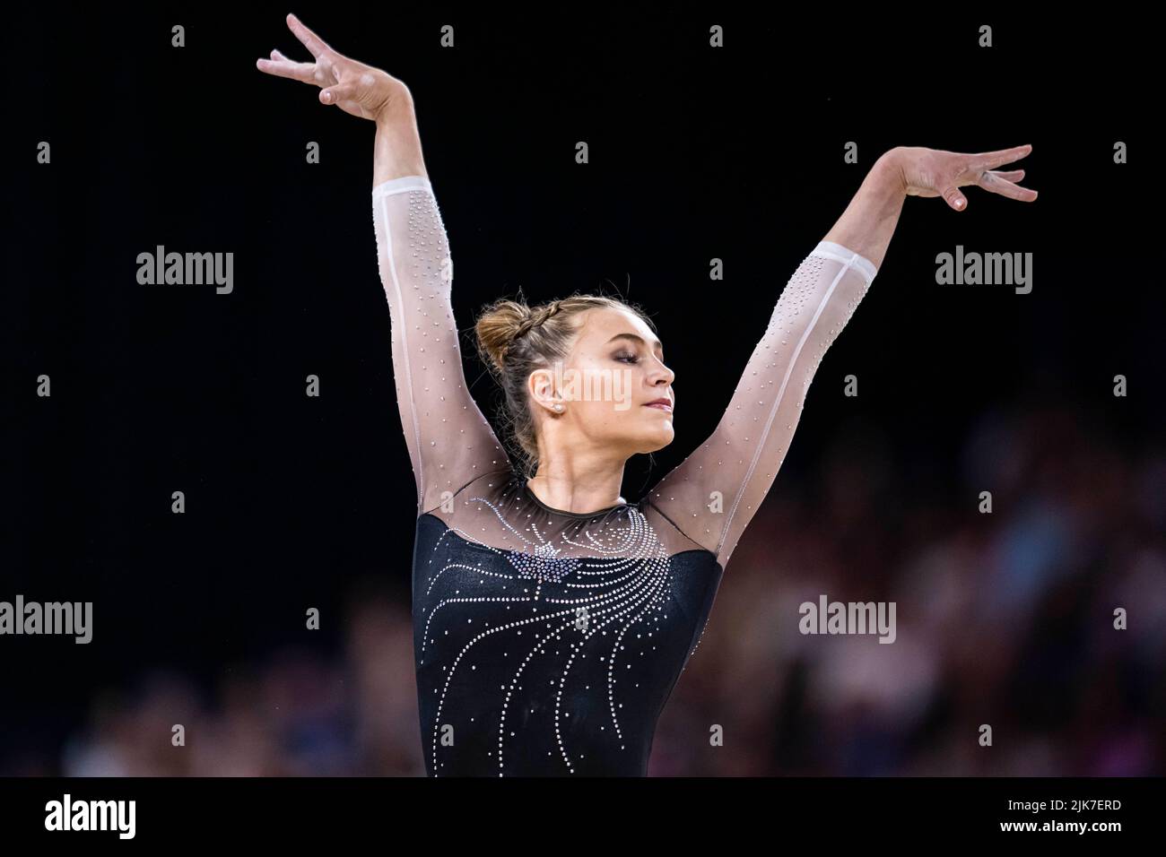 Birmingham, UK. 31st Jul, 2022. Emma SPENCE (CAN) competes in Artistic Gymnastics Women’s All