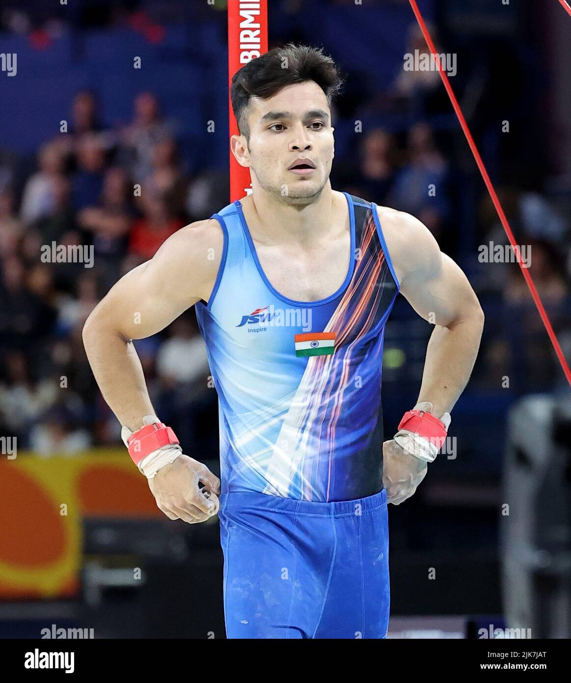 Birmingham UK, 31st July 2022 India's Yogeshwar Singh competes in the