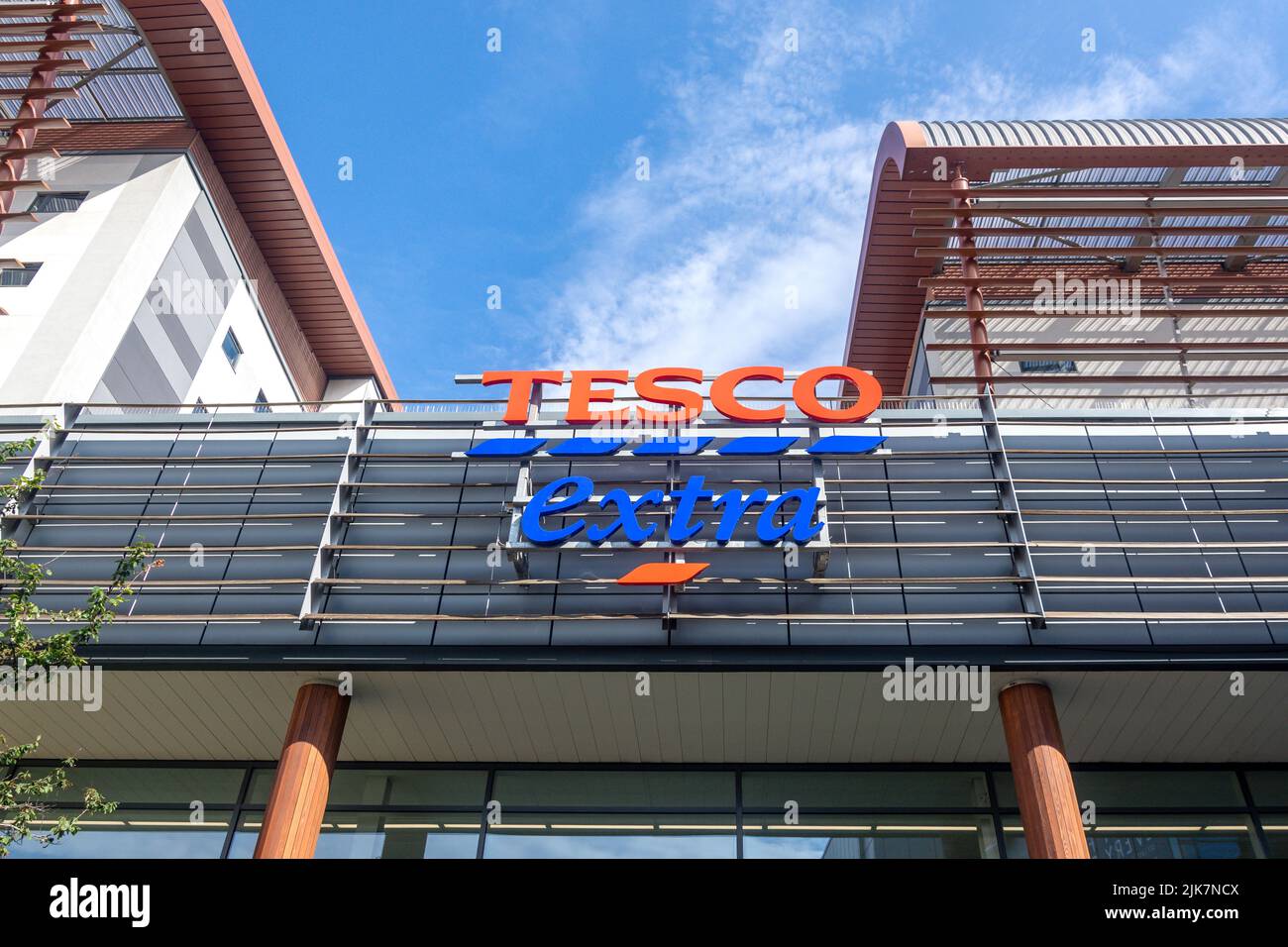 Tesco Extra Supermarket, Trinity Square, Gateshead, Tyne and Wear, England, United Kingdom Stock Photo