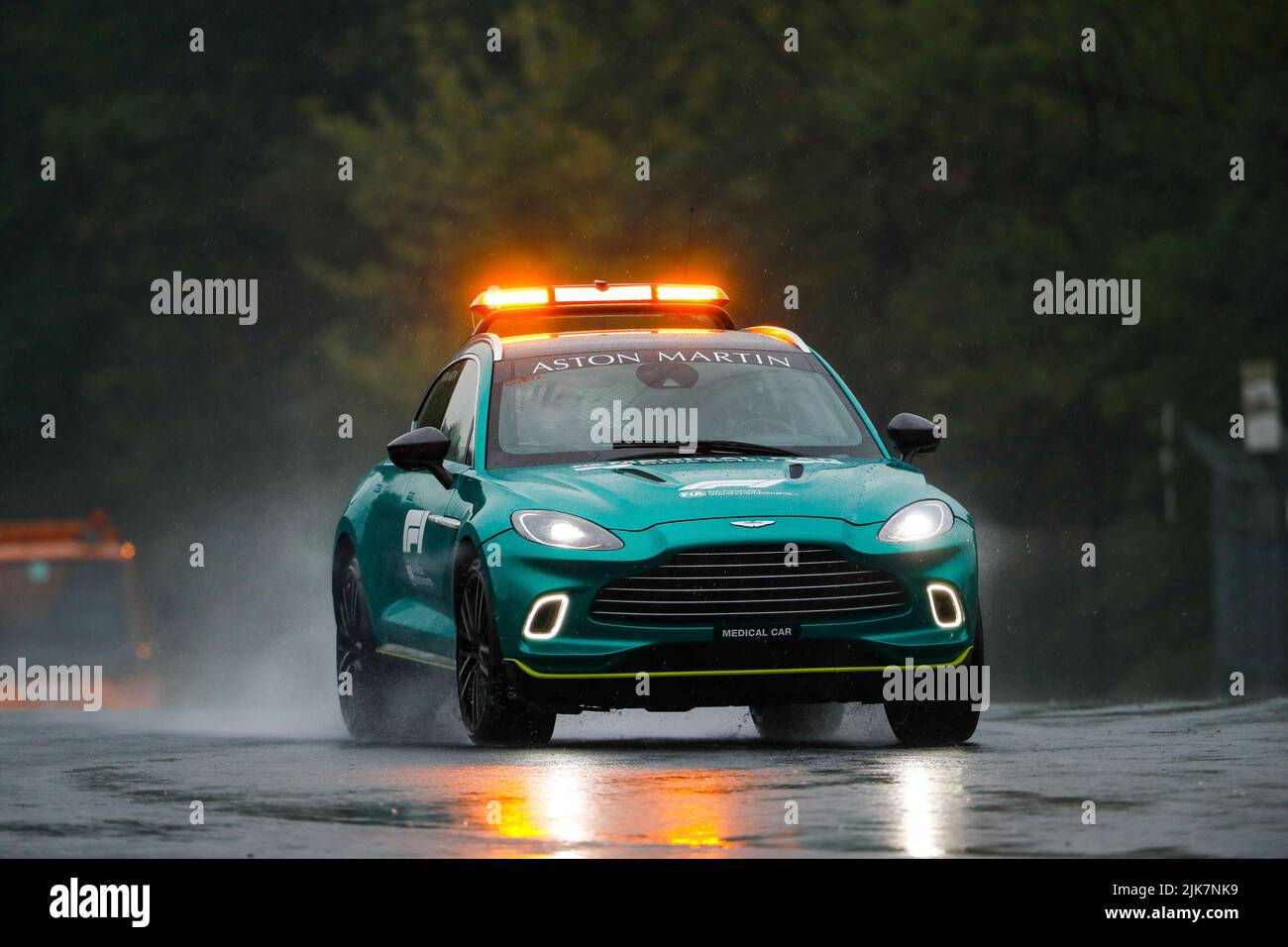 Budapest, Hungary. 30th July, 2022. F1 Medical Car, Aston Martin DBX, F1 Grand Prix of Hungary at Hungaroring on July 30, 2022 in Budapest, Hungary. (Photo by HIGH TWO) Credit: dpa/Alamy Live News Stock Photo