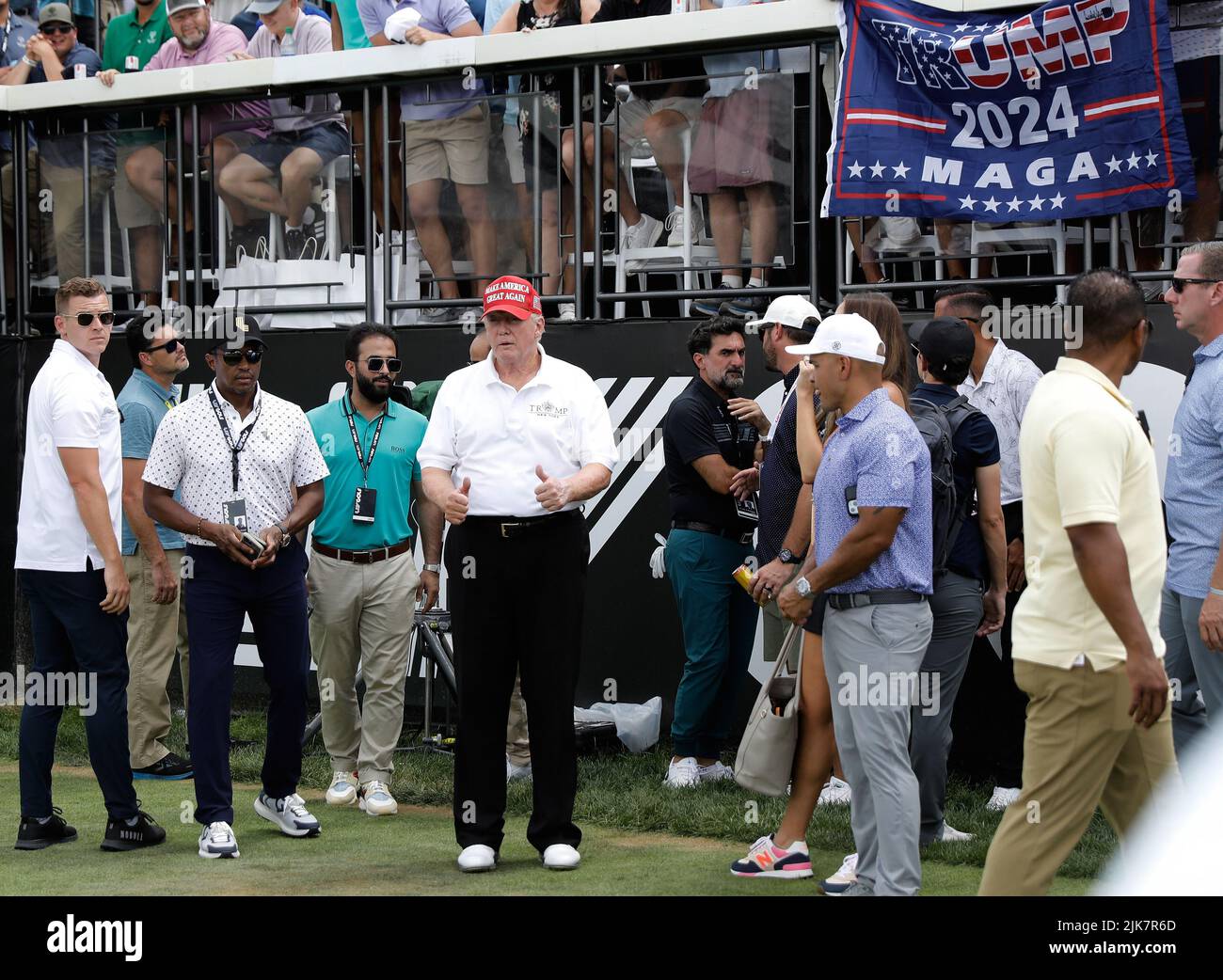 Bedminster, United States. 31st July, 2022. Former President Donald J ...