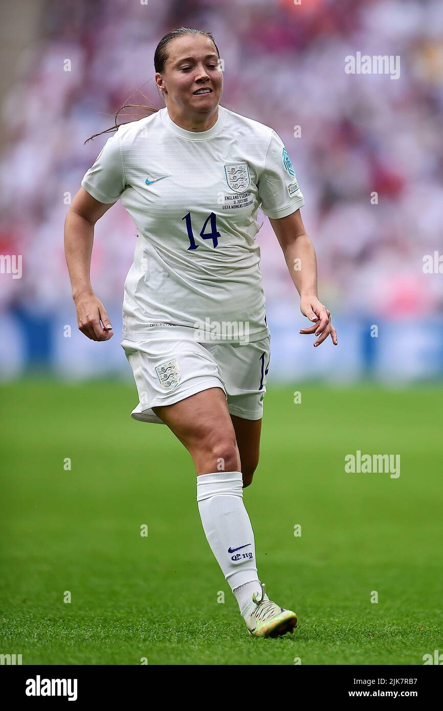 London, UK. 31st July, 2022. Fran Kirby of England Women in action during the game. UEFA Women's Euro England 2022 Final, England women v Germany women at Wembley Stadium in London on Sunday 31st July 2022. this image may only be used for Editorial purposes. Editorial use only, license required for commercial use. No use in betting, games or a single club/league/player publications. pic by Steffan Bowen/Andrew Orchard sports photography/Alamy Live news Credit: Andrew Orchard sports photography/Alamy Live News Stock Photo