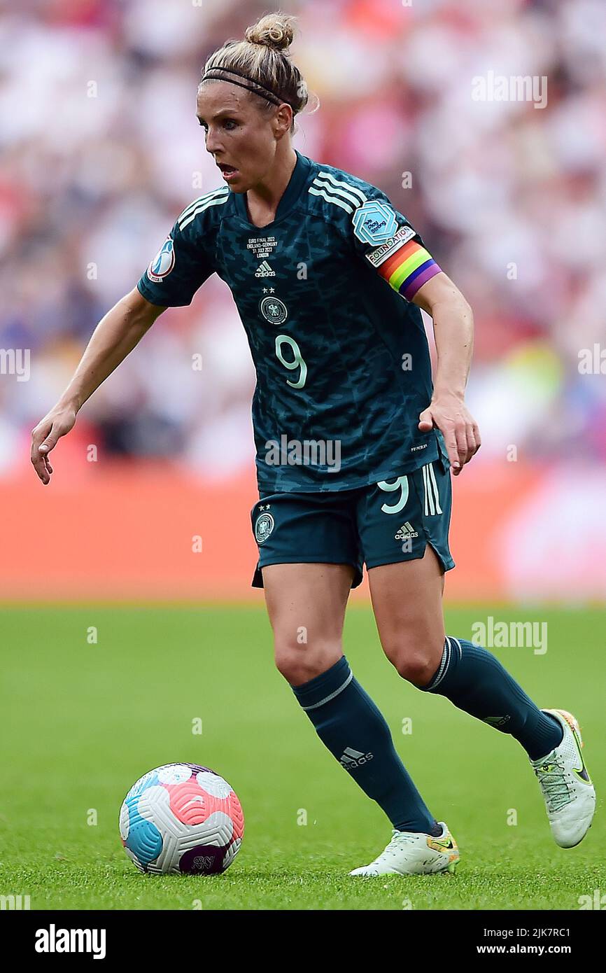 London, UK. 31st July, 2022. Svenja Huth of Germany Women in action during the game. UEFA Women's Euro England 2022 Final, England women v Germany women at Wembley Stadium in London on Sunday 31st July 2022. this image may only be used for Editorial purposes. Editorial use only, license required for commercial use. No use in betting, games or a single club/league/player publications. pic by Steffan Bowen/Andrew Orchard sports photography/Alamy Live news Credit: Andrew Orchard sports photography/Alamy Live News Stock Photo