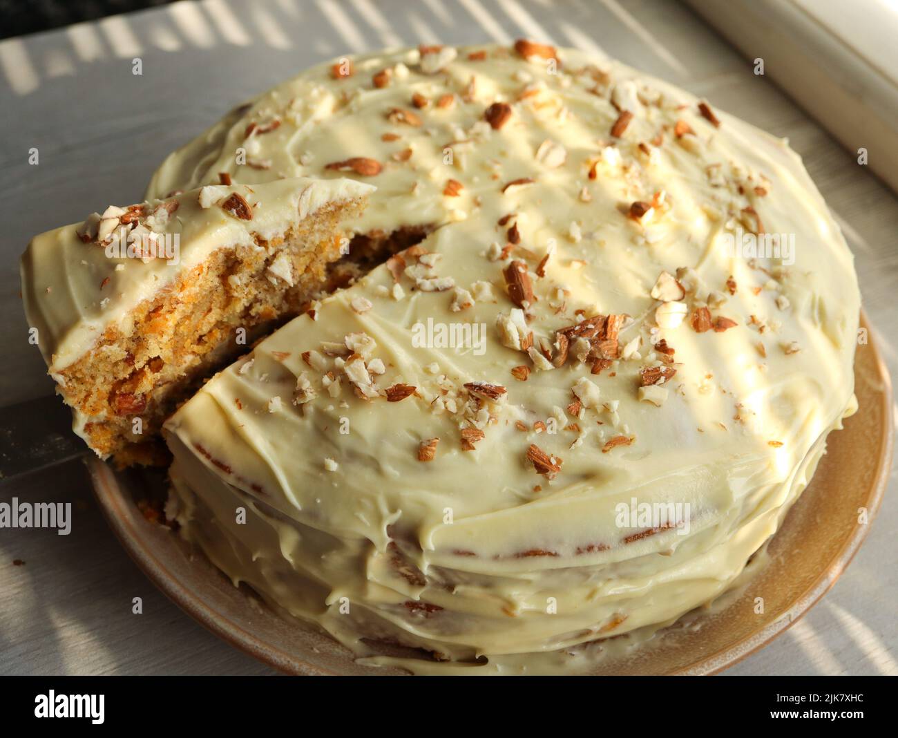 Homemade carrot cake Stock Photo