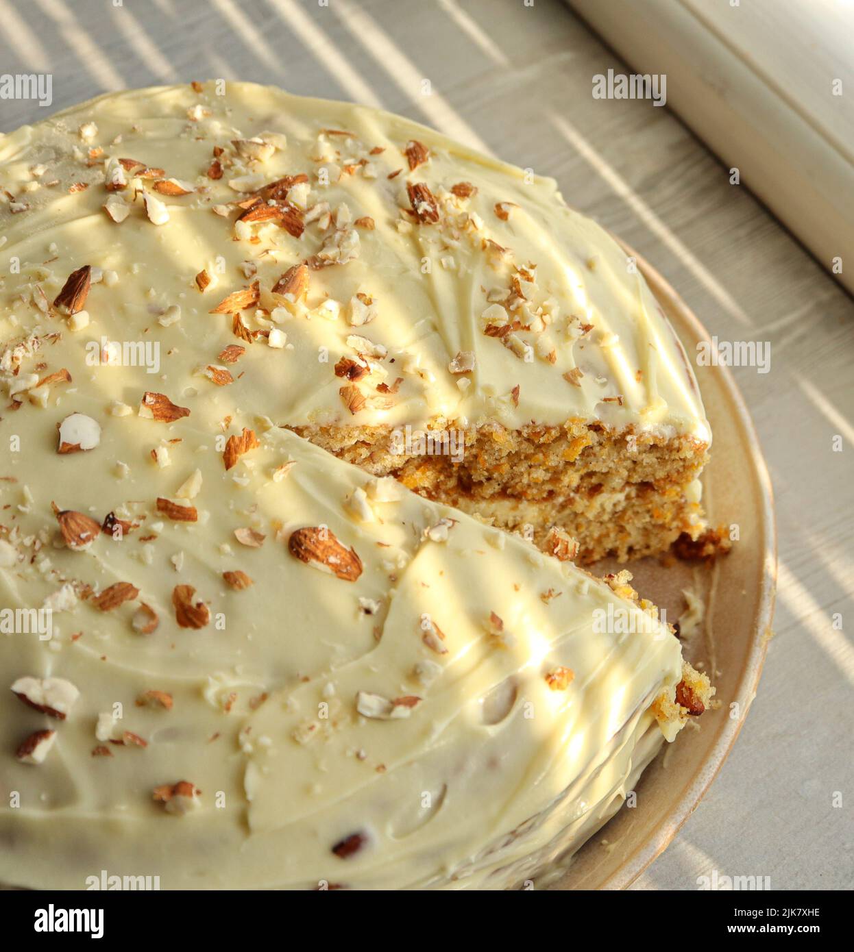 Homemade carrot cake Stock Photo