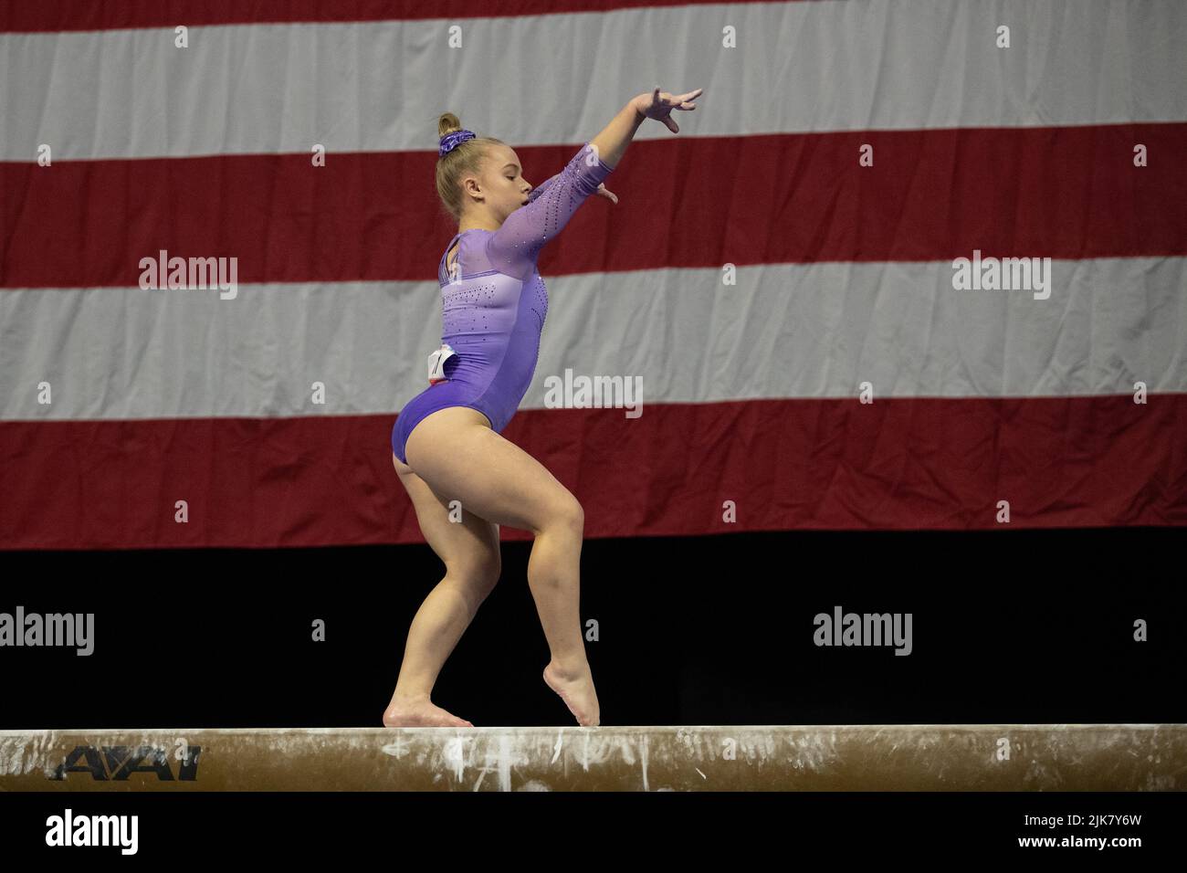 July 30, 2022: Joscelyn Roberson of NE Texas Elite competes during the