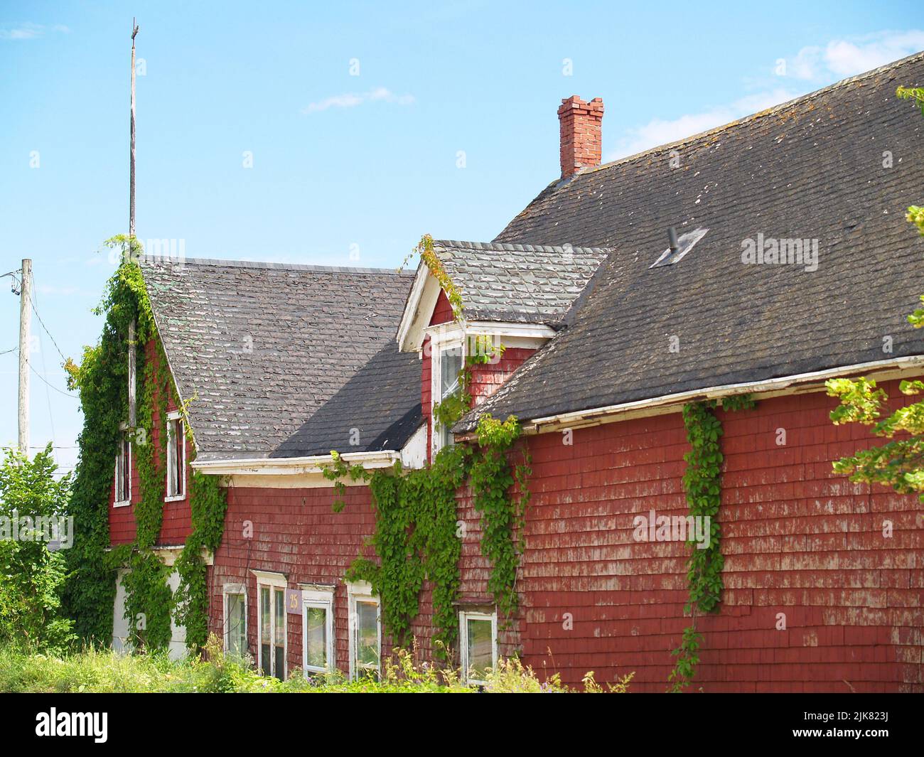 Dilapidated building on Water Street,Victoria,PEI Stock Photo Alamy