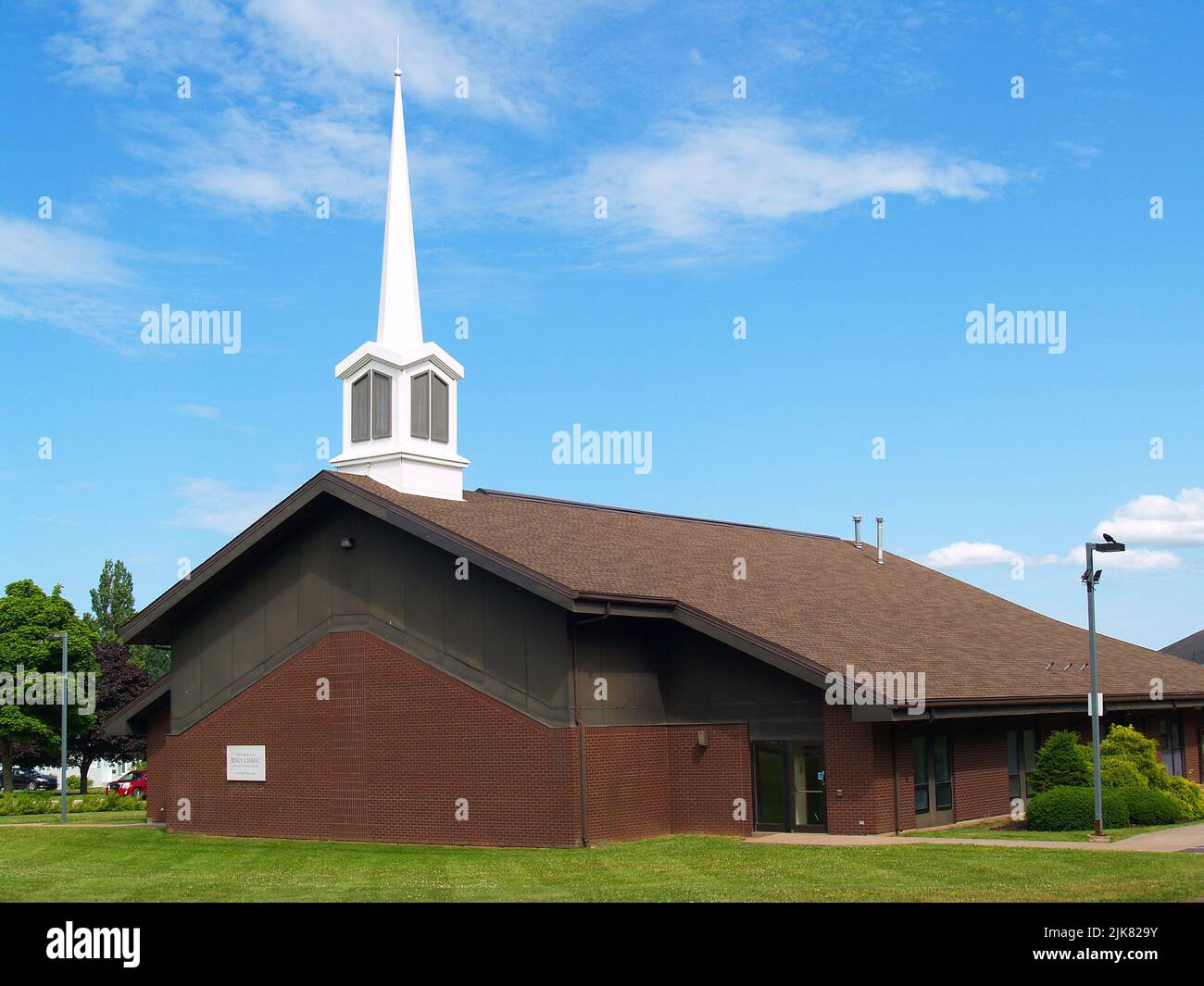 Mormon church,Charlottetown,PEI Stock Photo