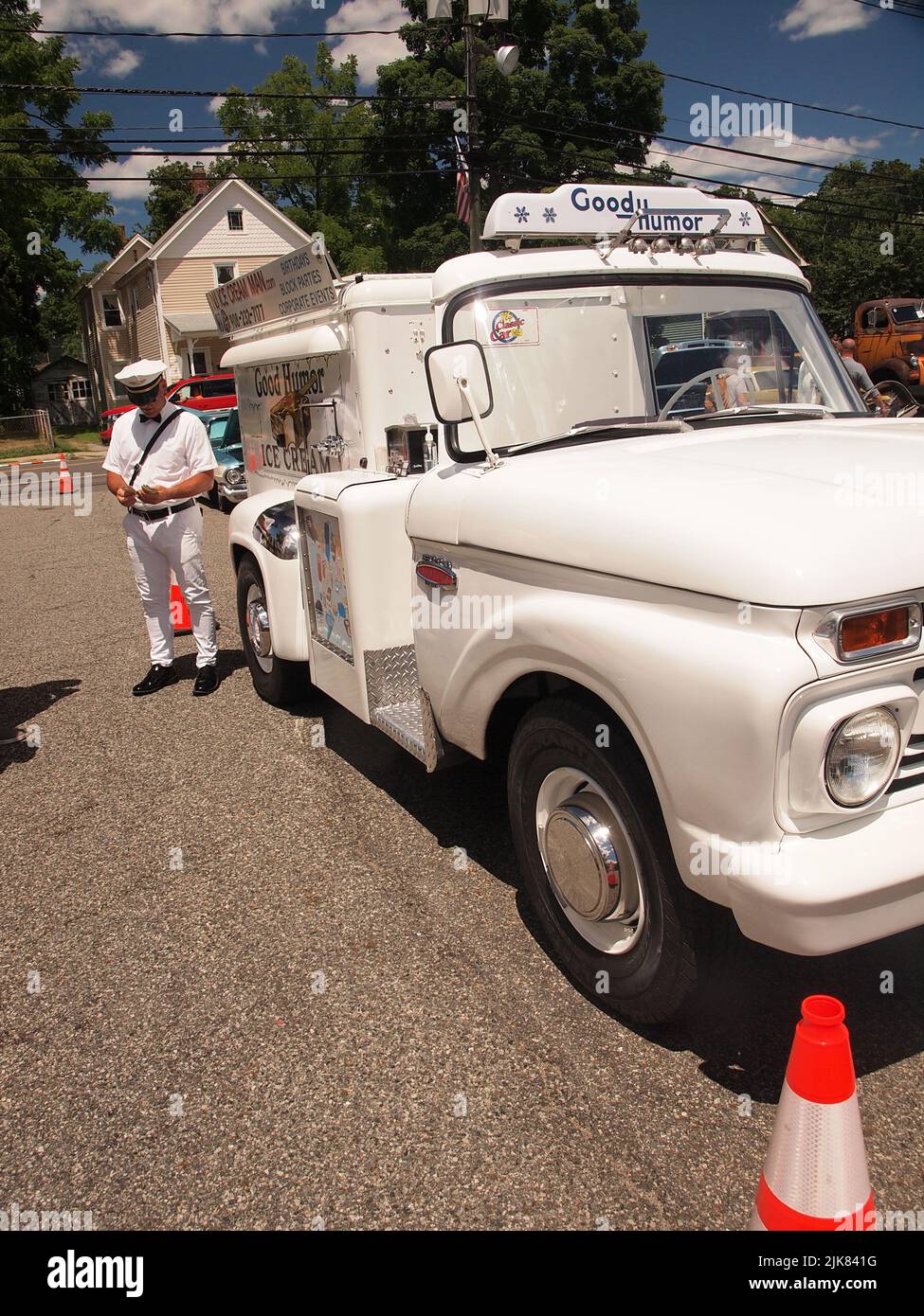 Classic cars at a local New Jersey show. Among them is a perfectly