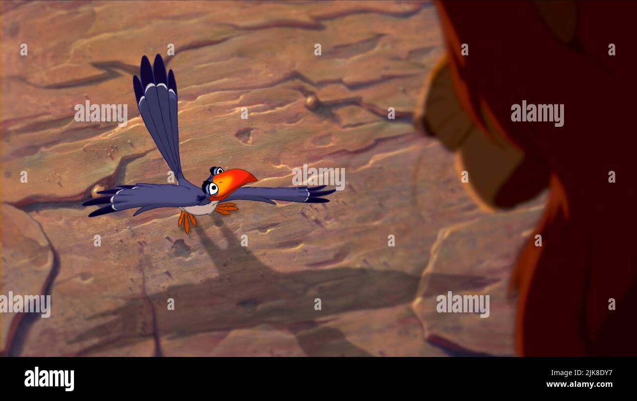 Zazu Film: The Lion King (USA 1994)   Director: Roger Allers & Rob Minkoff 06 May 1994   **WARNING** This Photograph is for editorial use only and is the copyright of WALT DISNEY PICTURES and/or the Photographer assigned by the Film or Production Company and can only be reproduced by publications in conjunction with the promotion of the above Film. A Mandatory Credit To WALT DISNEY PICTURES is required. The Photographer should also be credited when known. No commercial use can be granted without written authority from the Film Company. Stock Photo