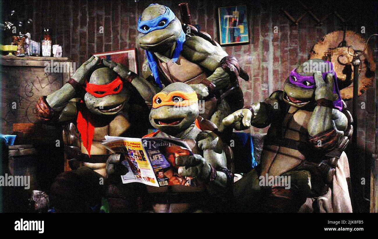 TMNT Donatello, Michelangelo, Leonardo and Raphael TMNT Date: 2007 Stock  Photo - Alamy