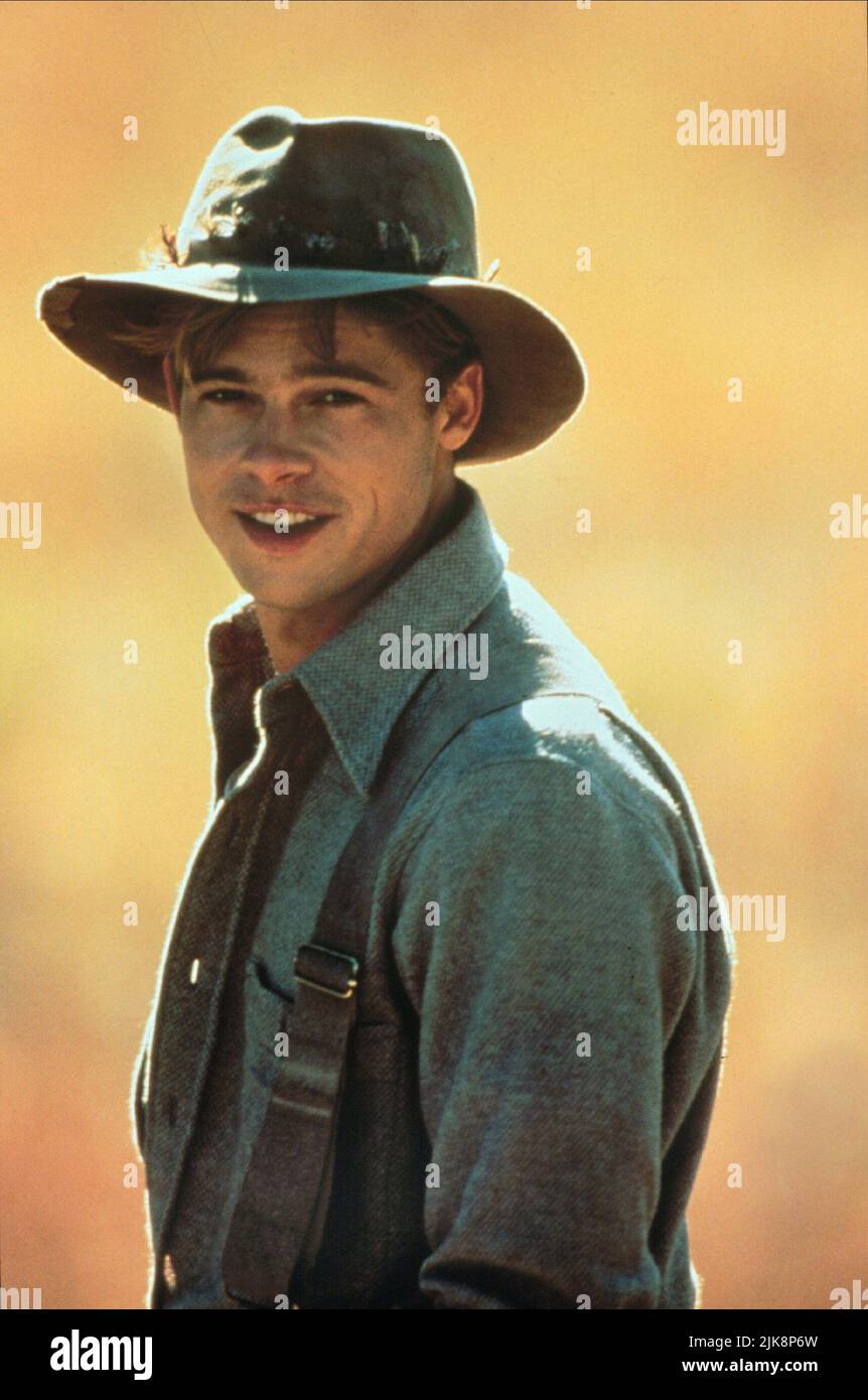 Brad Pitt Film: A River Runs Through It (USA 1992) Characters: Paul Maclean  Director: Robert Redford 13 September 1992   **WARNING** This Photograph is for editorial use only and is the copyright of COLUMBIA and/or the Photographer assigned by the Film or Production Company and can only be reproduced by publications in conjunction with the promotion of the above Film. A Mandatory Credit To COLUMBIA is required. The Photographer should also be credited when known. No commercial use can be granted without written authority from the Film Company. Stock Photo