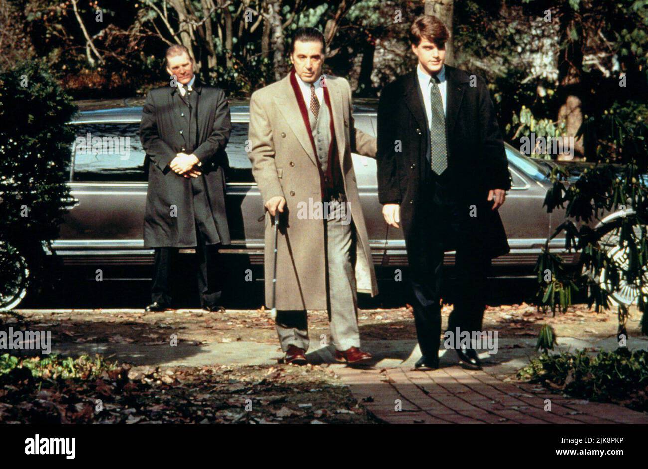 Al Pacino & Chris O'Donnell Film: Scent Of A Woman (USA 1992) Characters: Lieutenant Colonel Frank Slade & Charlie Simms  Director: Martin Brest 23 December 1992   **WARNING** This Photograph is for editorial use only and is the copyright of UNIVERSAL and/or the Photographer assigned by the Film or Production Company and can only be reproduced by publications in conjunction with the promotion of the above Film. A Mandatory Credit To UNIVERSAL is required. The Photographer should also be credited when known. No commercial use can be granted without written authority from the Film Company. Stock Photo