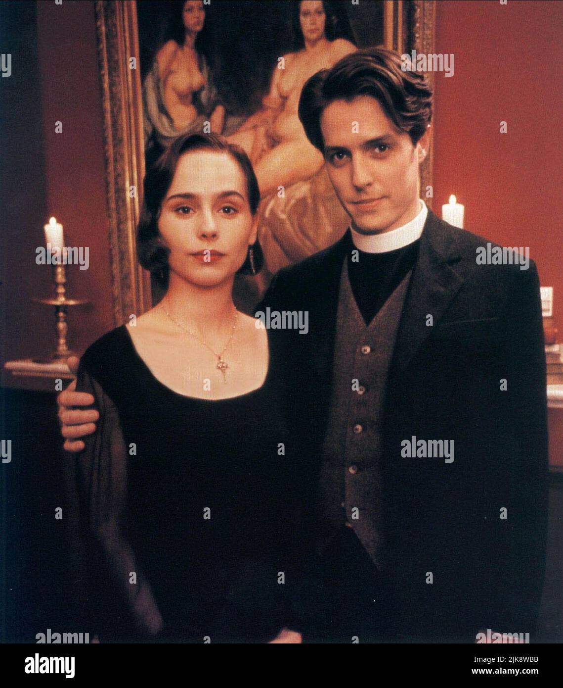 Tara Fitzgerald & Hugh Grant Film: Sirens (UK/AUS 1994) Characters: Estella Campion & Anthony Campion  Director: John Duigan 04 March 1994   **WARNING** This Photograph is for editorial use only and is the copyright of BRITISH SCREEN FINANCE and/or the Photographer assigned by the Film or Production Company and can only be reproduced by publications in conjunction with the promotion of the above Film. A Mandatory Credit To BRITISH SCREEN FINANCE is required. The Photographer should also be credited when known. No commercial use can be granted without written authority from the Film Company. Stock Photo