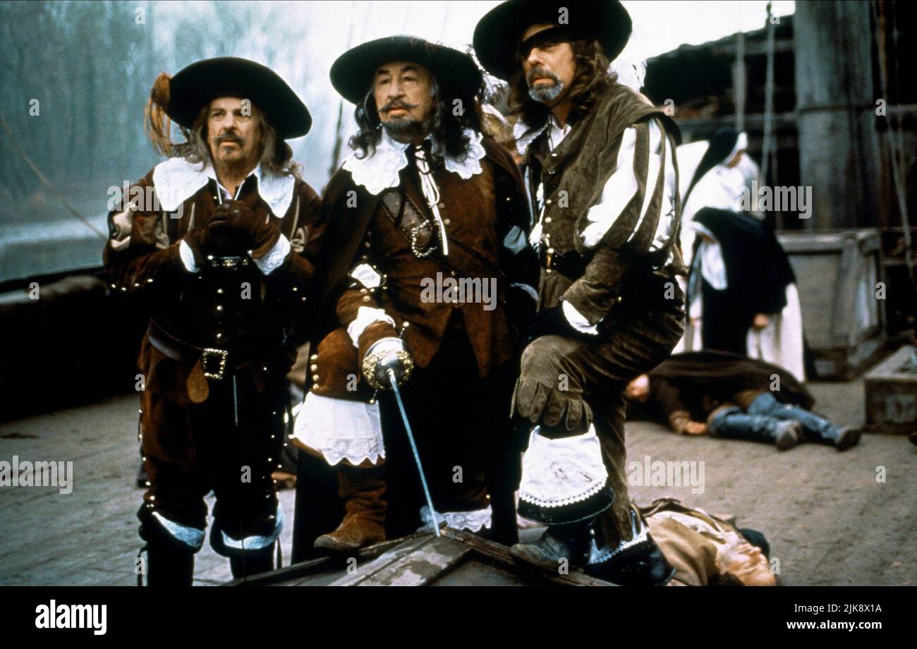 Sami Frey, Philippe Noriet, Jean-Luc Bideau Film: Revenge Of The Musketeers (LA FILLE DE D'ARTAGNAN) Characters: Aramis,,Athos  Fr 1994, Director: Bertrand Tavernier 24 August 1994   **WARNING** This Photograph is for editorial use only and is the copyright of TF1 FILMS and/or the Photographer assigned by the Film or Production Company and can only be reproduced by publications in conjunction with the promotion of the above Film. A Mandatory Credit To TF1 FILMS is required. The Photographer should also be credited when known. No commercial use can be granted without written authority from the Stock Photo