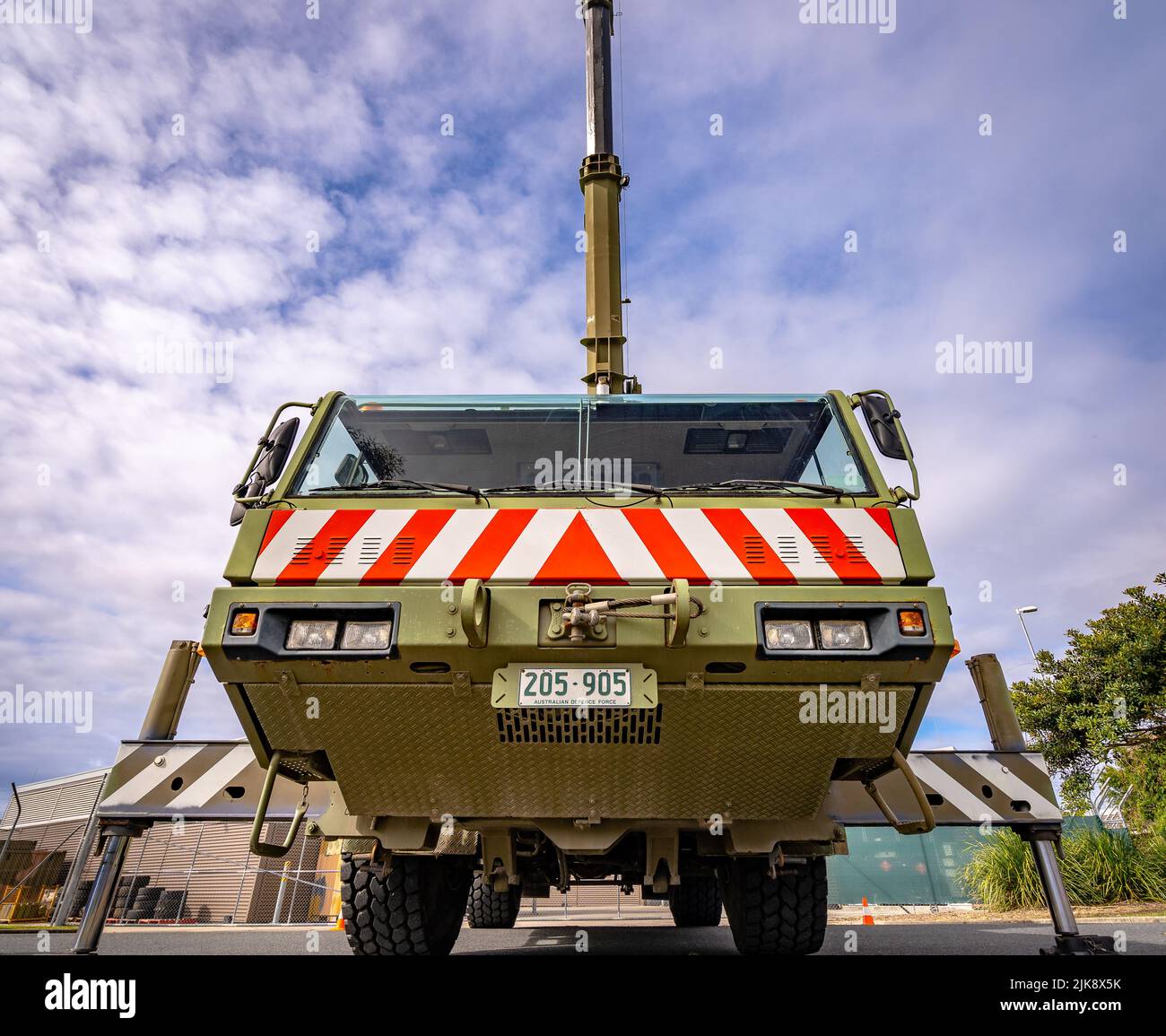Brisbane, Australia Military crane vehicle Stock Photo Alamy