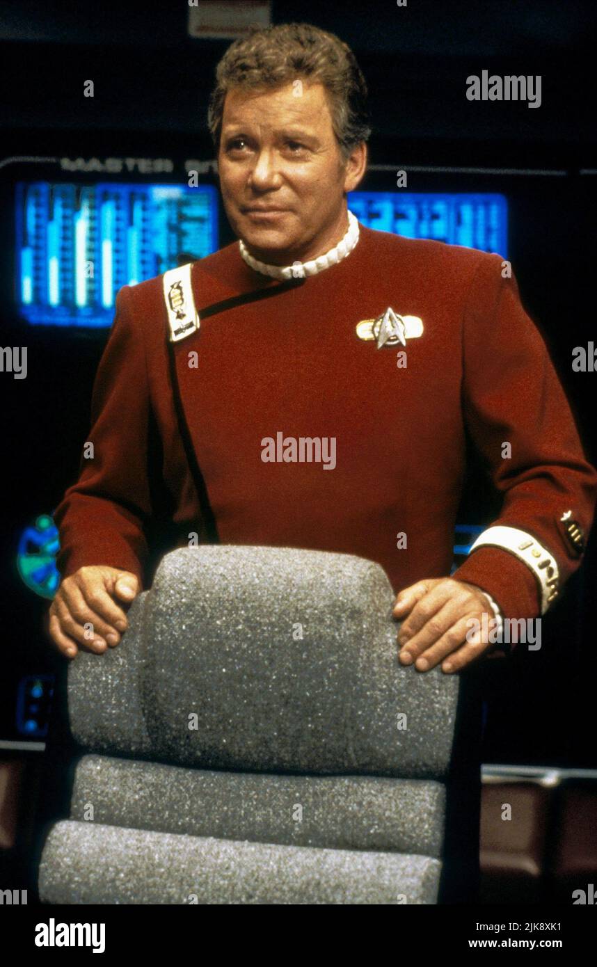 William Shatner Film: Star Trek Vi: The Undiscovered Country (USA 1989) Characters: Captain James T. Kirk  Director: Nicholas Meyer 03 December 1991   **WARNING** This Photograph is for editorial use only and is the copyright of PARAMOUNT PICTURES and/or the Photographer assigned by the Film or Production Company and can only be reproduced by publications in conjunction with the promotion of the above Film. A Mandatory Credit To PARAMOUNT PICTURES is required. The Photographer should also be credited when known. No commercial use can be granted without written authority from the Film Company. Stock Photo
