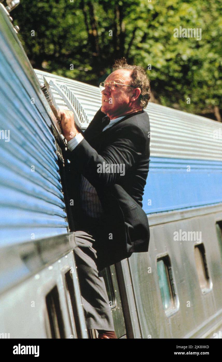 Gene Hackman  Film Narrow Margin (1990) Characters: Robert Caulfield  21 September 1990   **WARNING** This Photograph is for editorial use only and is the copyright of CAROLCO and/or the Photographer assigned by the  Film or Production Company and can only be reproduced by publications in conjunction with the promotion of the above  Film. A Mandatory Credit To CAROLCO is required. The Photographer should also be credited when known. No commercial use can be granted without written authority from the  Film Company. Stock Photo