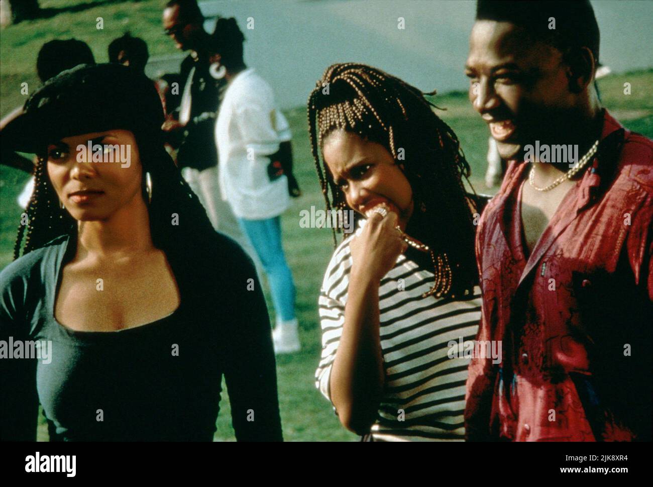 Janet Jackson, Regina King & Joe Torry Film: Poetic Justice (USA 1993) Characters: Justice,Iesha & Chicago  Director: John Singleton 23 July 1993   **WARNING** This Photograph is for editorial use only and is the copyright of COLUMBIA and/or the Photographer assigned by the Film or Production Company and can only be reproduced by publications in conjunction with the promotion of the above Film. A Mandatory Credit To COLUMBIA is required. The Photographer should also be credited when known. No commercial use can be granted without written authority from the Film Company. Stock Photo