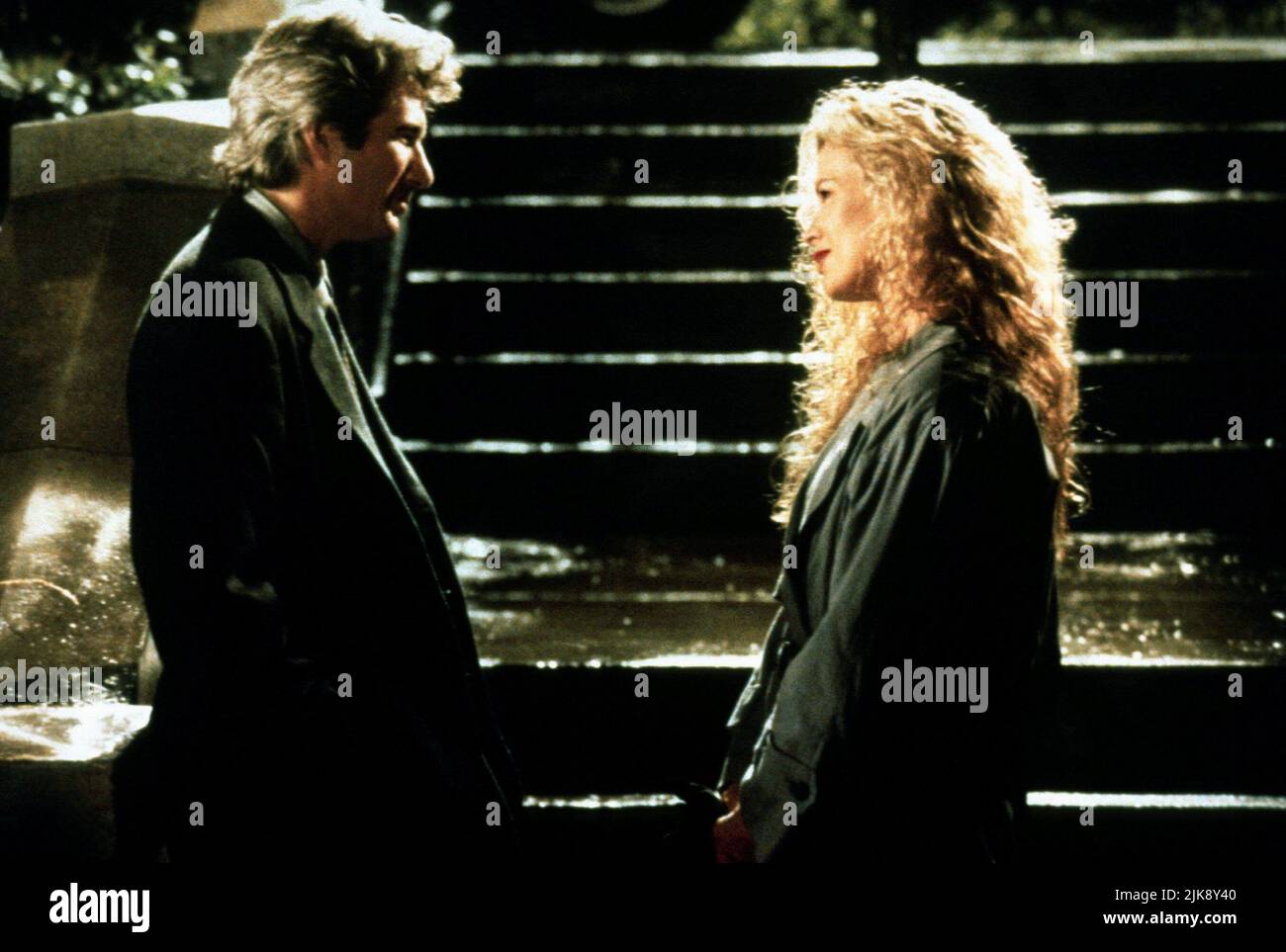 Richard Gere & Kim Basinger Film: Final Analysis (1992) Characters: Dr. Isaac Barr & Heather Evans  Director: Phil Joanou 07 February 1992   **WARNING** This Photograph is for editorial use only and is the copyright of WARNER BROS and/or the Photographer assigned by the Film or Production Company and can only be reproduced by publications in conjunction with the promotion of the above Film. A Mandatory Credit To WARNER BROS is required. The Photographer should also be credited when known. No commercial use can be granted without written authority from the Film Company. Stock Photo