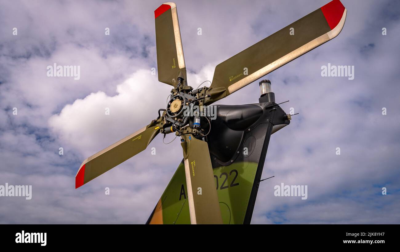 Brisbane, Australia Military helicopter at the expo Stock Photo Alamy