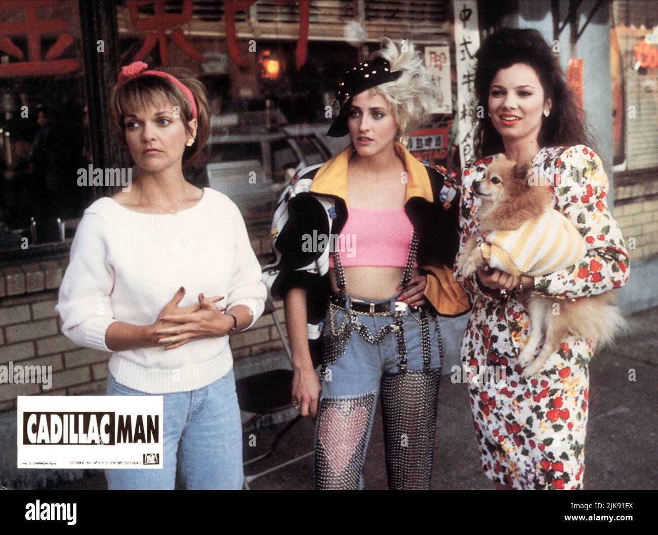 Lori Petty, Fran Drescher & Pamela Reed Film: Cadillac Man (1993) Characters: Lila, Joy Munchack, Tina  Director: Roger Donaldson 18 May 1990   **WARNING** This Photograph is for editorial use only and is the copyright of ORION and/or the Photographer assigned by the Film or Production Company and can only be reproduced by publications in conjunction with the promotion of the above Film. A Mandatory Credit To ORION is required. The Photographer should also be credited when known. No commercial use can be granted without written authority from the Film Company. Stock Photo