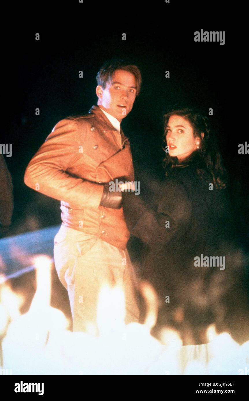 Bill Campbell & Jennifer Connelly Film: The Rocketeer (1994) Characters: Cliff Secord & Jenny Blake  Director: Joe Johnston 21 June 1991   **WARNING** This Photograph is for editorial use only and is the copyright of DISNEY and/or the Photographer assigned by the Film or Production Company and can only be reproduced by publications in conjunction with the promotion of the above Film. A Mandatory Credit To DISNEY is required. The Photographer should also be credited when known. No commercial use can be granted without written authority from the Film Company. Stock Photo
