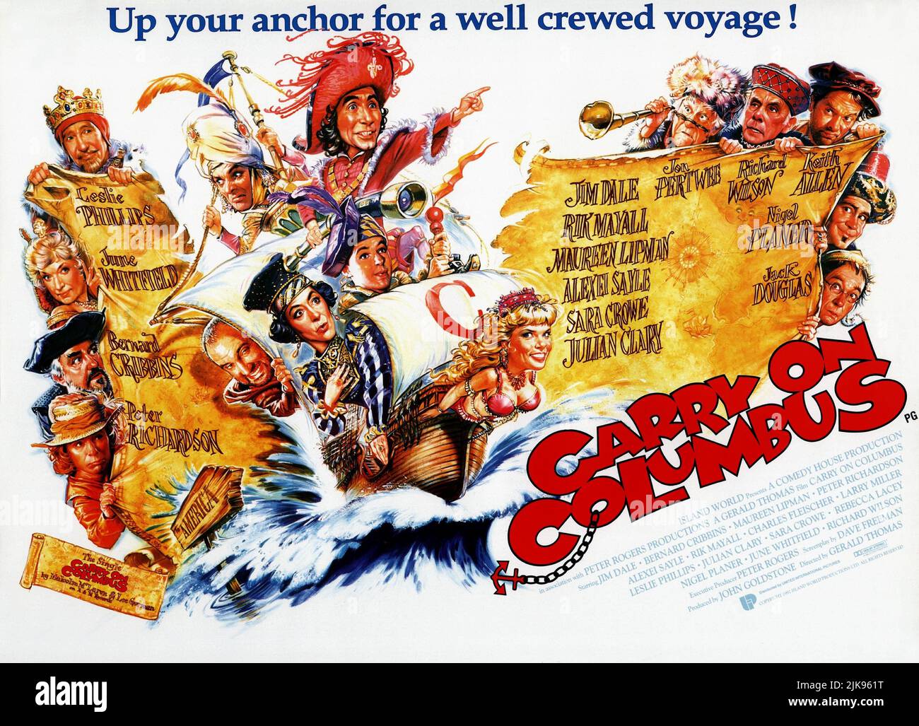 Movie Poster Film: Carry On Columbus (UK 1982)   Director: Gerald Thomas 02 October 1992   **WARNING** This Photograph is for editorial use only and is the copyright of COMEDY HOUSE and/or the Photographer assigned by the Film or Production Company and can only be reproduced by publications in conjunction with the promotion of the above Film. A Mandatory Credit To COMEDY HOUSE is required. The Photographer should also be credited when known. No commercial use can be granted without written authority from the Film Company. Stock Photo