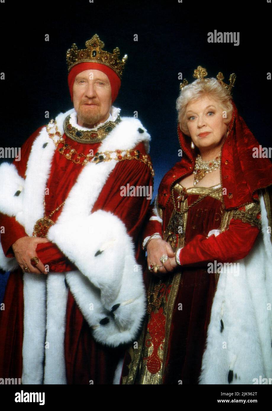 Leslie Phillips & June Whitfield Film: Carry On Columbus (UK 1982) Characters: King Ferdinand & Queen Isabella  Director: Gerald Thomas 02 October 1992   **WARNING** This Photograph is for editorial use only and is the copyright of COMEDY HOUSE and/or the Photographer assigned by the Film or Production Company and can only be reproduced by publications in conjunction with the promotion of the above Film. A Mandatory Credit To COMEDY HOUSE is required. The Photographer should also be credited when known. No commercial use can be granted without written authority from the Film Company. Stock Photo