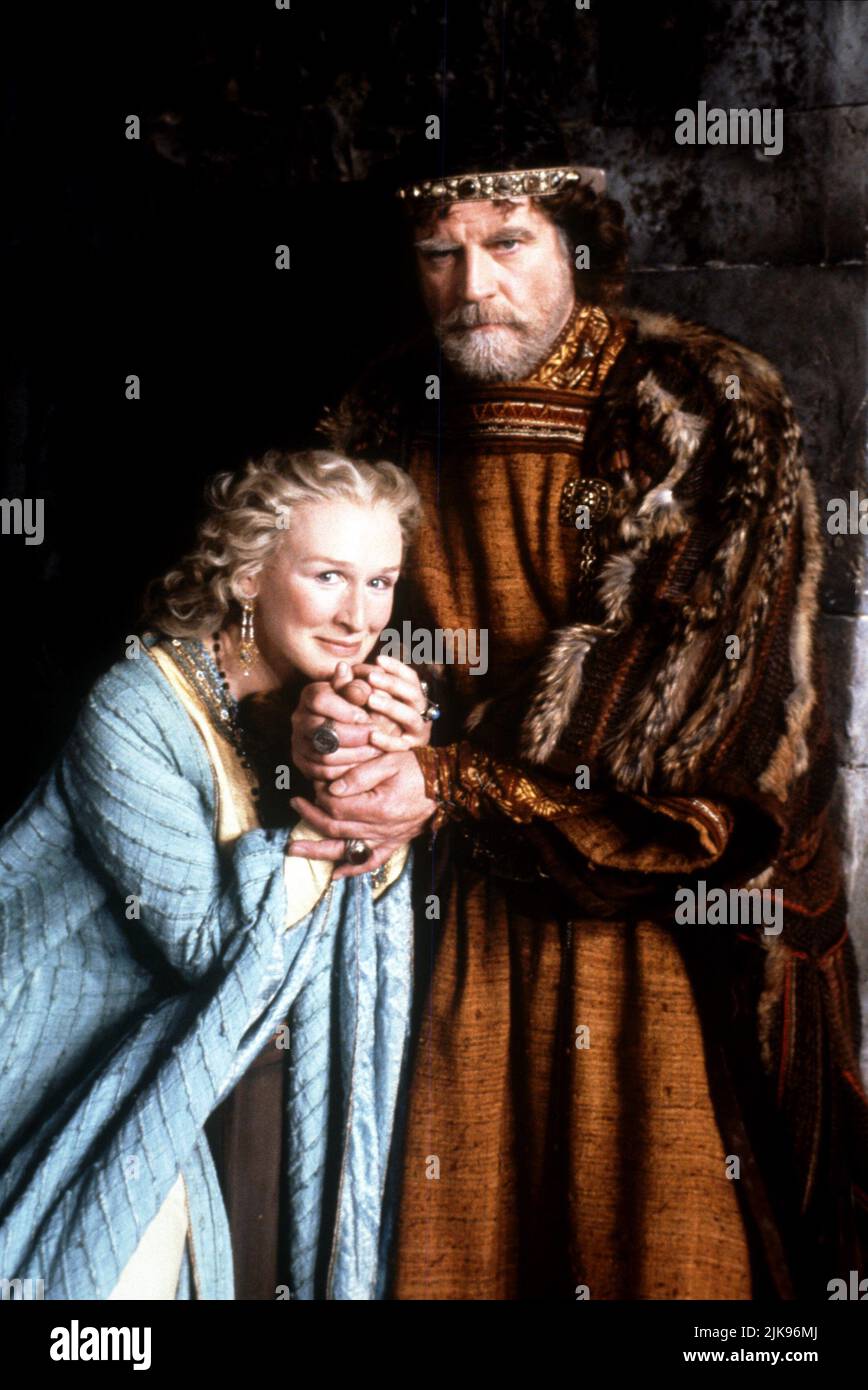 Glenn Close & Alan Bates Film: Hamlet (USA/UK/FR 1990) Characters: Gertrude & Claudius  Director: Franco Zeffirelli 19 December 1990   **WARNING** This Photograph is for editorial use only and is the copyright of WARNER BROS. and/or the Photographer assigned by the Film or Production Company and can only be reproduced by publications in conjunction with the promotion of the above Film. A Mandatory Credit To WARNER BROS. is required. The Photographer should also be credited when known. No commercial use can be granted without written authority from the Film Company. Stock Photo