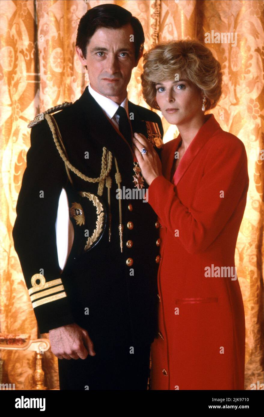 Roger Rees & Catherine Oxenberg Film: Charles And Diana: Unhappily Ever After; Charles & Diana: A Palace Divided (TV-Film) Characters: Prince Charles, Princess Diana  Usa/Can 1992, Director: John Power 13 December 1992   **WARNING** This Photograph is for editorial use only and is the copyright of ABC and/or the Photographer assigned by the Film or Production Company and can only be reproduced by publications in conjunction with the promotion of the above Film. A Mandatory Credit To ABC is required. The Photographer should also be credited when known. No commercial use can be granted without w Stock Photo