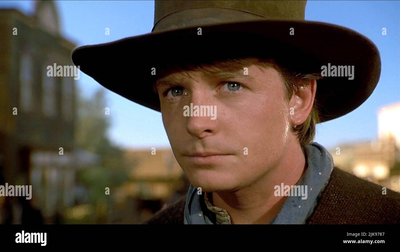 MICHAEL J. FOX “BACK TO THE FUTURE”1990 MICHAEL J. FOX, BACK TO THE FUTURE PART III, 1990 Stock Photo - Alamy