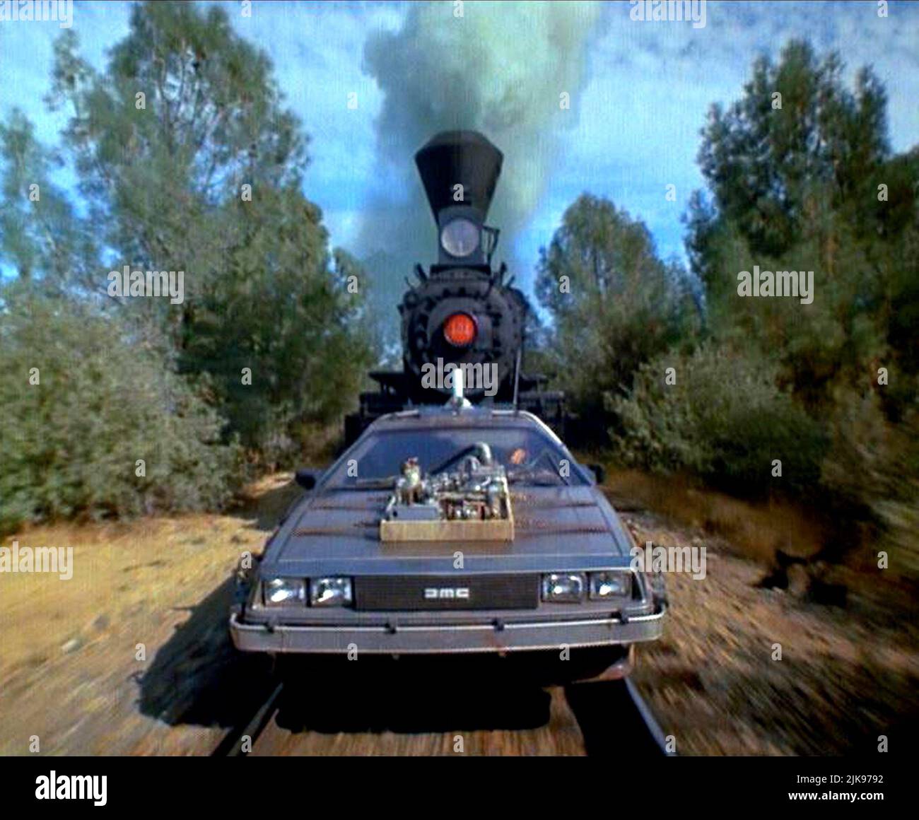 Train in back to the future 1990 hires stock photography and images