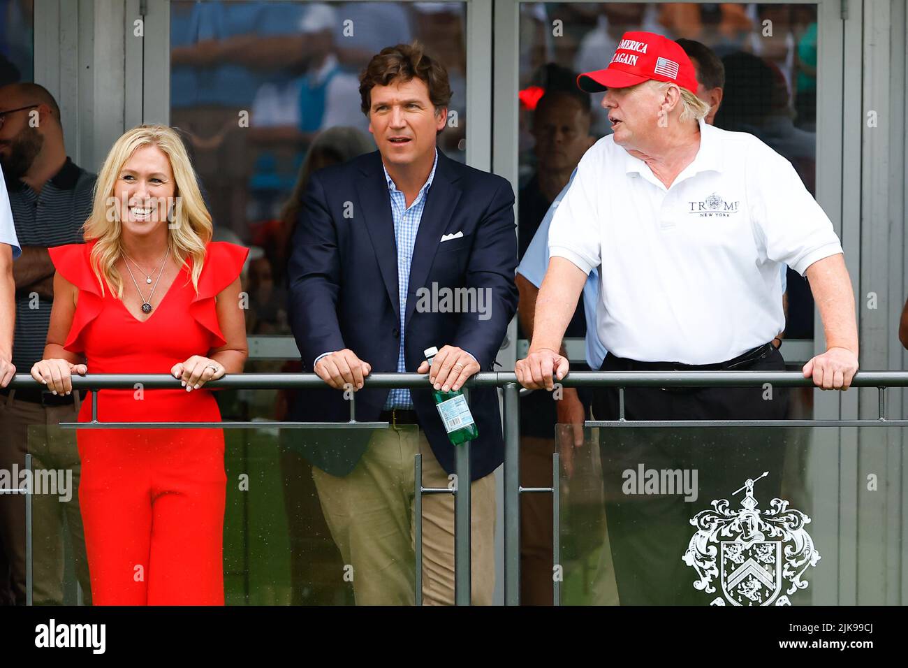 BEDMINSTER, NJ JULY 31 Former President Donald Trump, Tucker Carlson