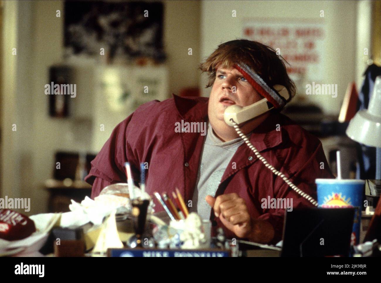 Chris Farley Film: Black Sheep (1997) Characters: Mike Donnelly  Director: Penelope Spheeris 02 February 1996   **WARNING** This Photograph is for editorial use only and is the copyright of PARAMOUNT and/or the Photographer assigned by the Film or Production Company and can only be reproduced by publications in conjunction with the promotion of the above Film. A Mandatory Credit To PARAMOUNT is required. The Photographer should also be credited when known. No commercial use can be granted without written authority from the Film Company. Stock Photo