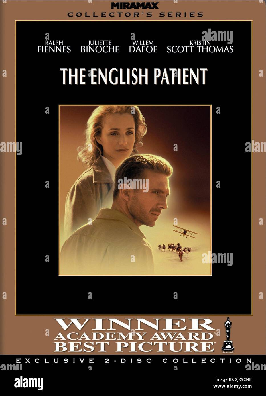 Ralph Fiennes & Kristin Scott Thomas Poster Film: The English Patient (USA/UK 1996) Characters: Count Laszlo de Almasy  Director: Anthony Minghella 06 November 1996   **WARNING** This Photograph is for editorial use only and is the copyright of TIGER MOTH PRODUCTIONS and/or the Photographer assigned by the Film or Production Company and can only be reproduced by publications in conjunction with the promotion of the above Film. A Mandatory Credit To TIGER MOTH PRODUCTIONS is required. The Photographer should also be credited when known. No commercial use can be granted without written authority Stock Photo