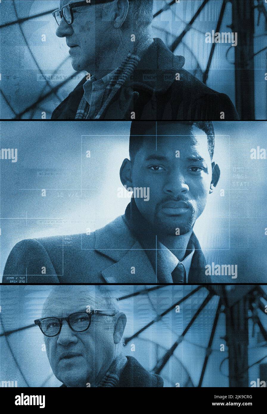 Will Smith & Gene Hackman Poster Film Enemy Of The State (1998