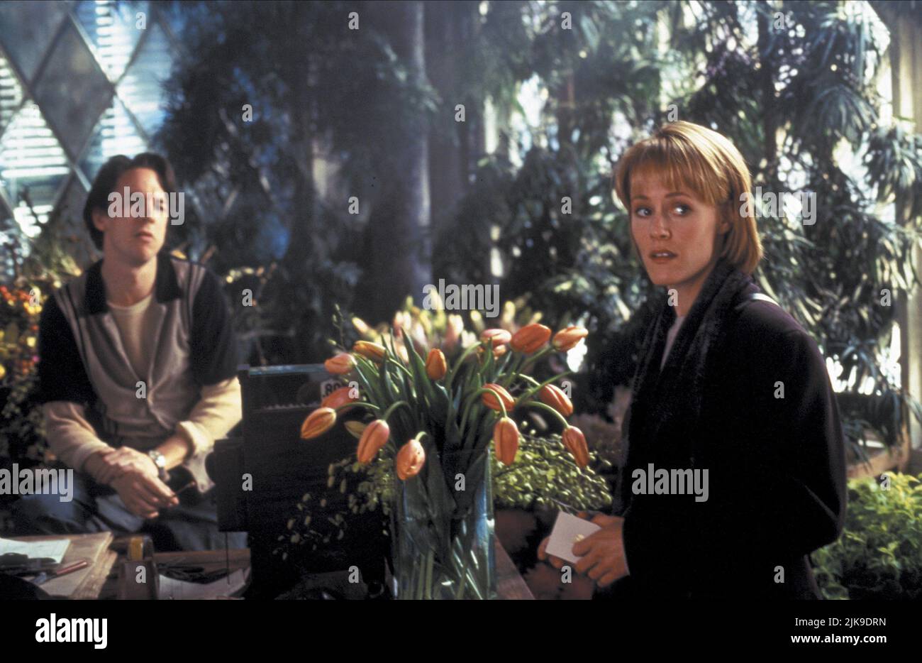 Brian Tarantina & Mary Stuart Masterson Film: Bed Of Roses (USA 1996) Characters: Randy, Lisa Walker  Director: Michael Goldenberg 26 January 1996   **WARNING** This Photograph is for editorial use only and is the copyright of NEW LINE CINEMA and/or the Photographer assigned by the Film or Production Company and can only be reproduced by publications in conjunction with the promotion of the above Film. A Mandatory Credit To NEW LINE CINEMA is required. The Photographer should also be credited when known. No commercial use can be granted without written authority from the Film Company. Stock Photo