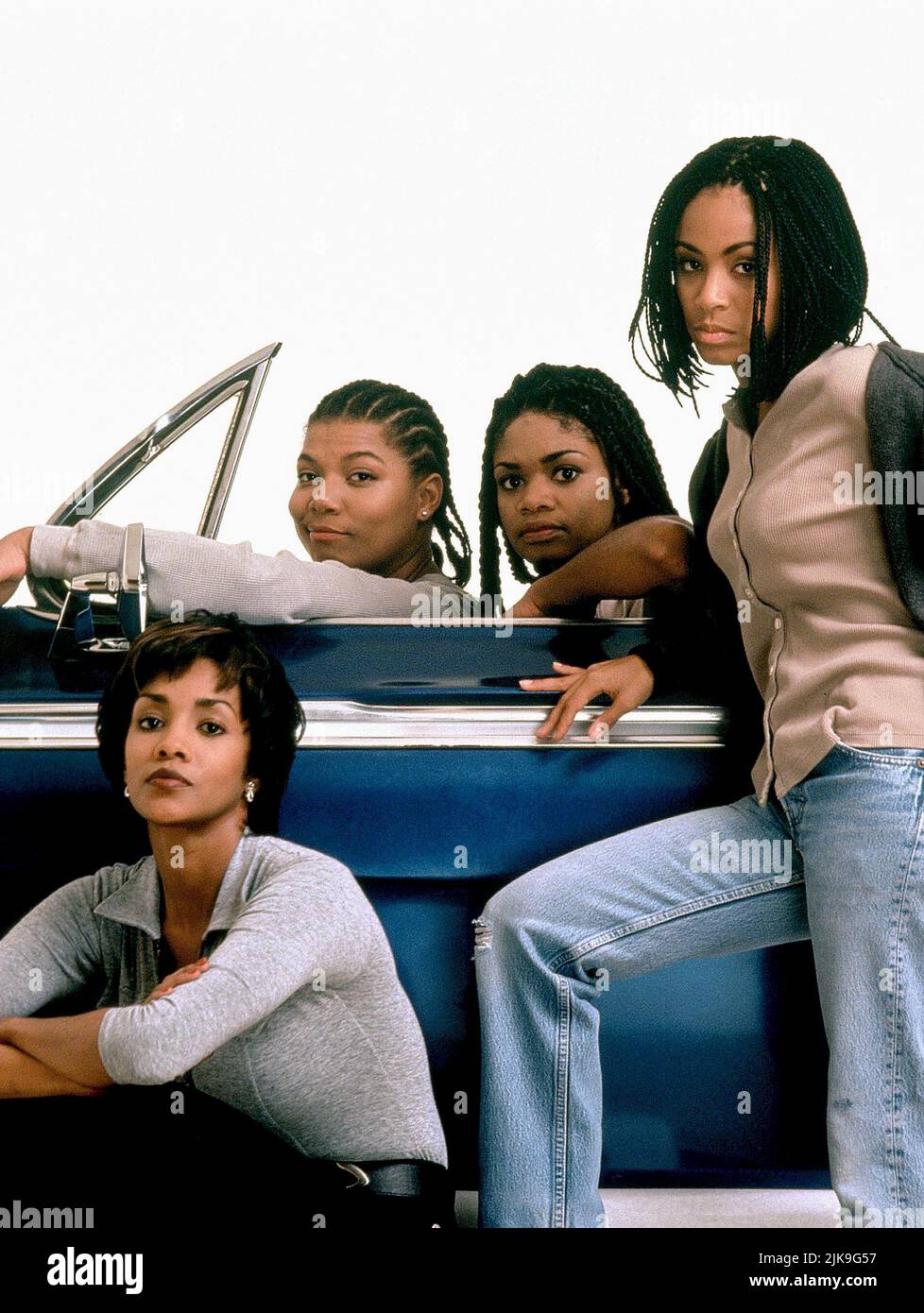 Vivica A. Fox, Queen Latifah, Kimberly Elise & Jada Pinkett Smith Film: Set It Off (1996) Characters: Francesca 'Frankie' Sutton,Cleopatra 'Cleo' Sims,Tisean 'T.T.' Williams & Lida 'Stony' Newsom  Director: F. Gary Gray 06 November 1996   **WARNING** This Photograph is for editorial use only and is the copyright of NEW LINE CINEMA and/or the Photographer assigned by the Film or Production Company and can only be reproduced by publications in conjunction with the promotion of the above Film. A Mandatory Credit To NEW LINE CINEMA is required. The Photographer should also be credited when known. Stock Photo