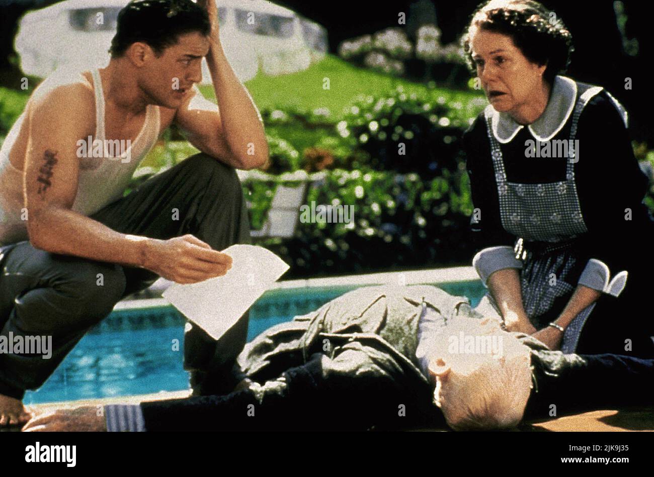 Brendan Fraser, Ian Mckellen, Lynn Redgrave Film Gods And Monsters (1998)  Characters: Clayton Boone,James Whale,Hanna Director: Bill Condon 21  January 1998 **WARNING** This Photograph is for editorial use only and is  the, image size:1300x949