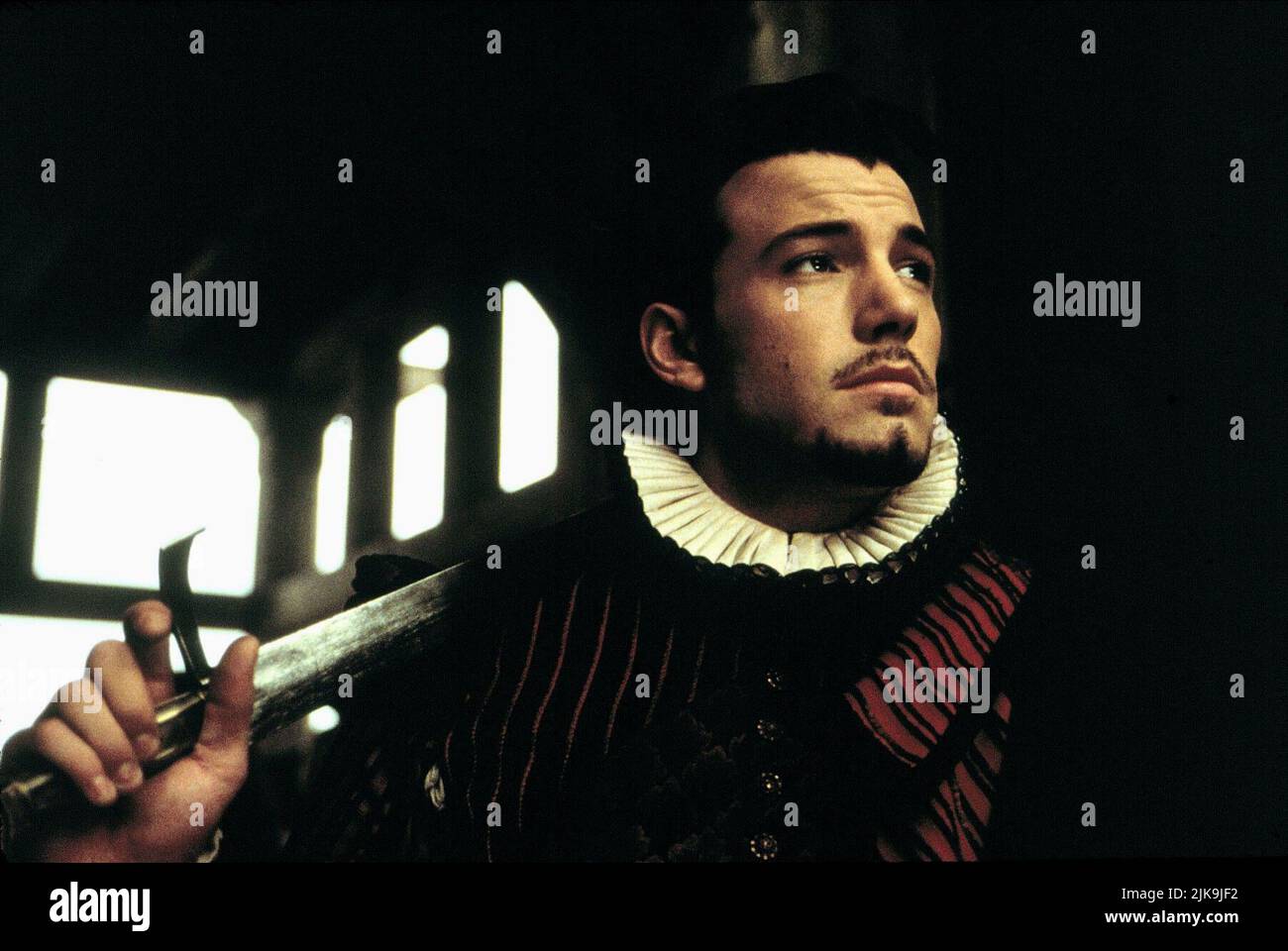 Ben Affleck Film: Shakespeare In Love (USA 1998) Characters: Ned Alleyn  Director: John Madden 03 December 1998   **WARNING** This Photograph is for editorial use only and is the copyright of UNIVERSAL and/or the Photographer assigned by the Film or Production Company and can only be reproduced by publications in conjunction with the promotion of the above Film. A Mandatory Credit To UNIVERSAL is required. The Photographer should also be credited when known. No commercial use can be granted without written authority from the Film Company. Stock Photo