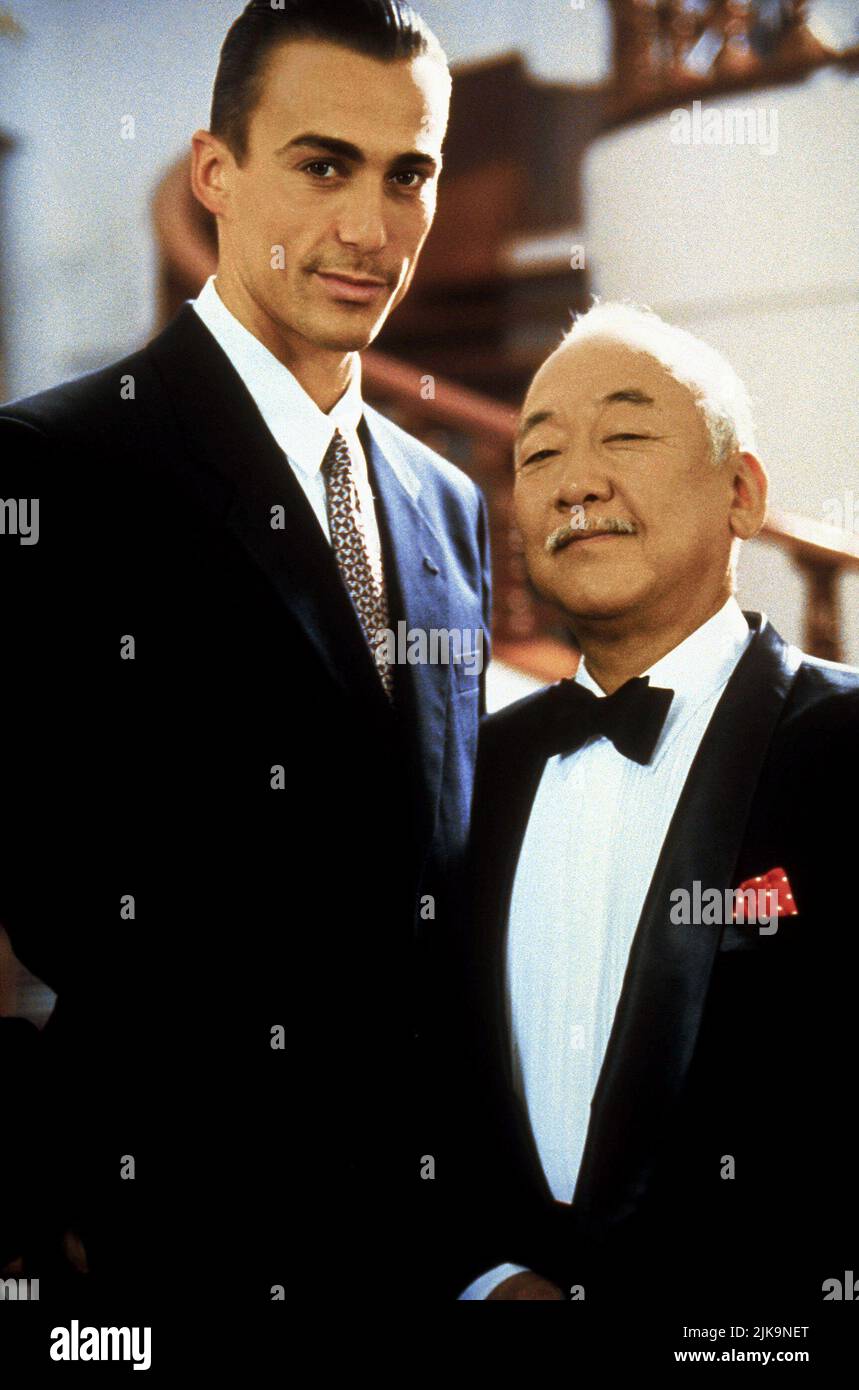 Daniel Bernhardt & Pat Morita Film: Bloodsport Ii: The Next Kumite (1996) Characters: Alex Cardo & David Leung  Director: Alan Mehrez 01 March 1996   **WARNING** This Photograph is for editorial use only and is the copyright of FM ENT. and/or the Photographer assigned by the Film or Production Company and can only be reproduced by publications in conjunction with the promotion of the above Film. A Mandatory Credit To FM ENT. is required. The Photographer should also be credited when known. No commercial use can be granted without written authority from the Film Company. Stock Photo