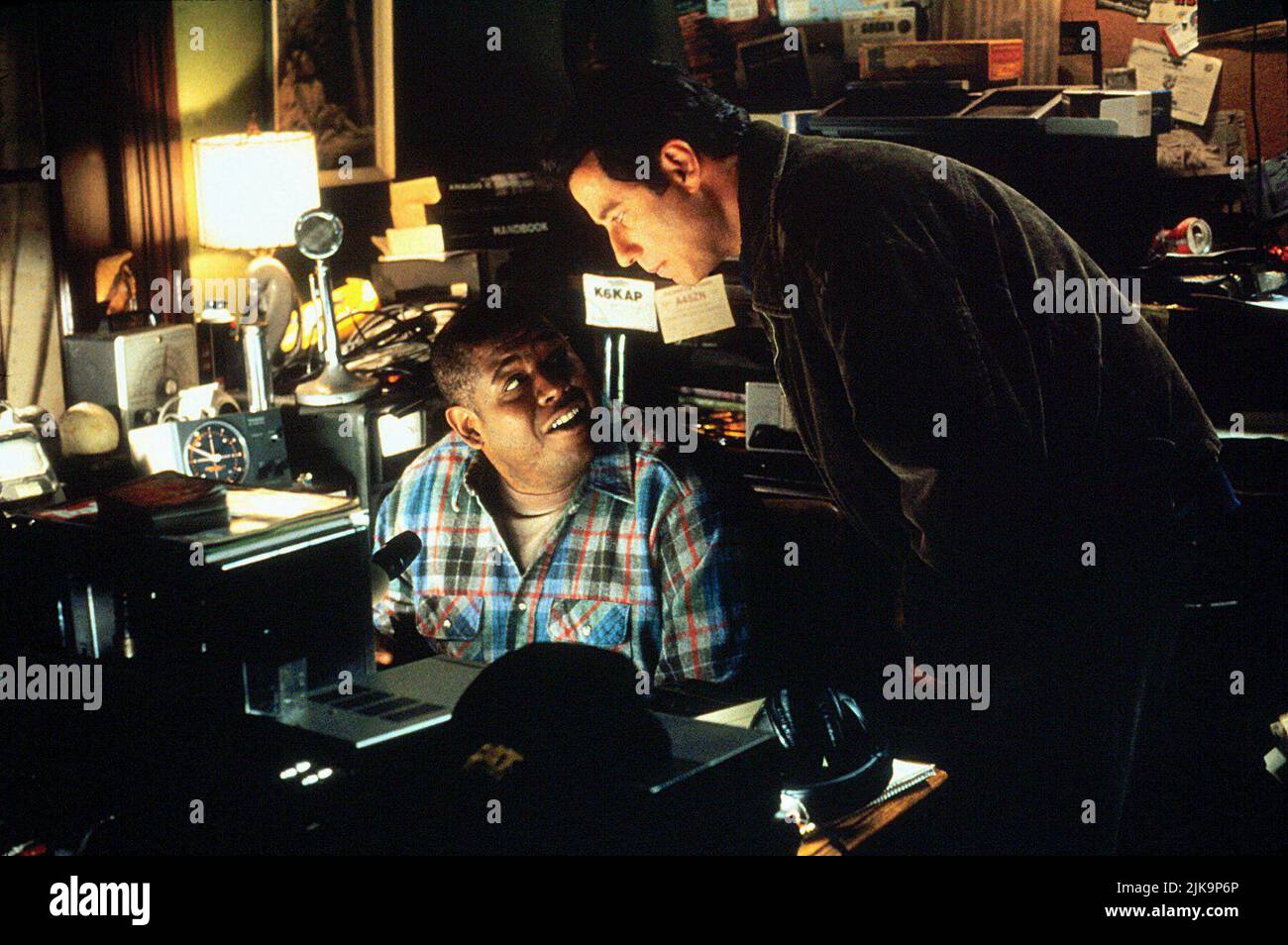 Forest Whitaker, John Travolta Film: Phenomenon (1996) Characters: Nate Pope,George Malley  Director: Jon Turteltaub 03 July 1996   **WARNING** This Photograph is for editorial use only and is the copyright of TOUCHSTONE and/or the Photographer assigned by the Film or Production Company and can only be reproduced by publications in conjunction with the promotion of the above Film. A Mandatory Credit To TOUCHSTONE is required. The Photographer should also be credited when known. No commercial use can be granted without written authority from the Film Company. Stock Photo