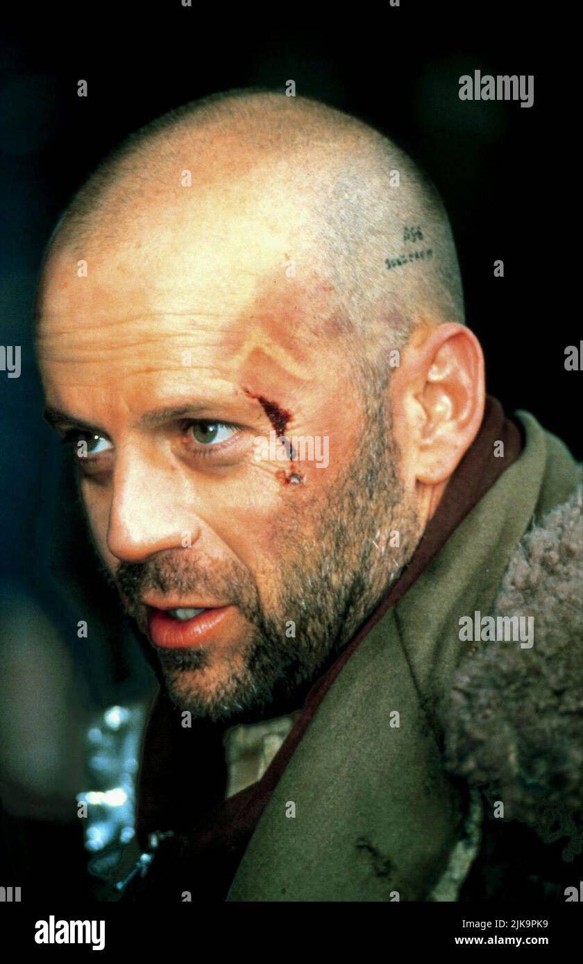 bruce willis film twelve monkeys 12 monkeys usa 1995 characters james cole director terry gilliam 27 december 1995 warning this photograph is for editorial use only and is the copyright of universal andor the photographer assigned by the film or production company and can only be reproduced by publications in conjunction with the promotion of the above film a mandatory credit to universal is required the photographer should also be credited when known no commercial use can be granted without written authority from the film company 2JK9PK9
