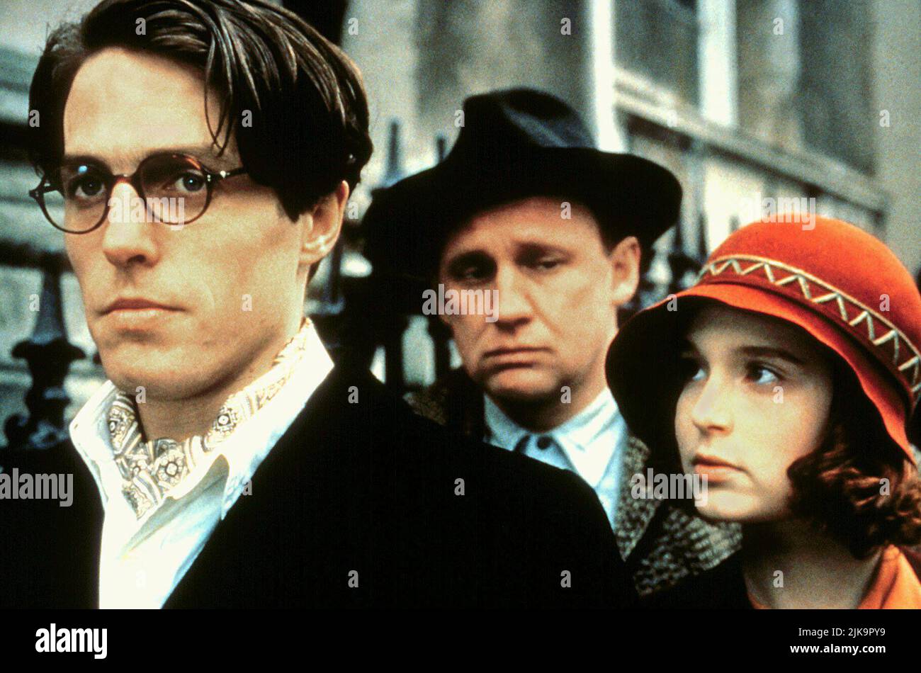 Hugh Grant, Alun Armstrong, Georgina Cates Film: An Awfully Big Adventure (UK 1995) Characters: Meredith Potter,Uncle Vernon,Stella  Director: Mike Newell 07 April 1995   **WARNING** This Photograph is for editorial use only and is the copyright of BBC and/or the Photographer assigned by the Film or Production Company and can only be reproduced by publications in conjunction with the promotion of the above Film. A Mandatory Credit To BBC is required. The Photographer should also be credited when known. No commercial use can be granted without written authority from the Film Company. Stock Photo