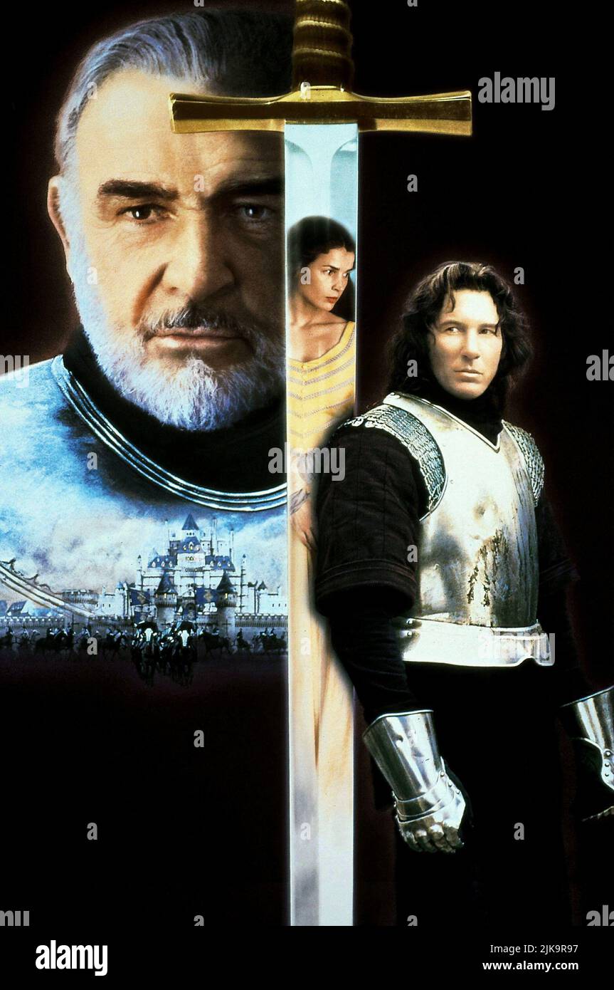 Sean Connery, Julia Ormond, Richard Gere Film First Knight (1995) Characters King Arthur