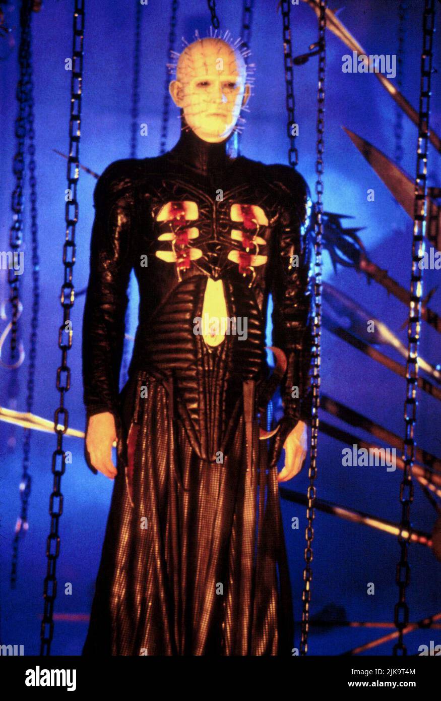 Doug Bradley Film: Hellraiser Iv: Bloodline; Hellraiser: Bloodline (Hellraiser: Bloodline) Characters: Pinhead  Usa 1996, Director: Kevin Yagher 08 March 1996   **WARNING** This Photograph is for editorial use only and is the copyright of DIMENSION FILMS and/or the Photographer assigned by the Film or Production Company and can only be reproduced by publications in conjunction with the promotion of the above Film. A Mandatory Credit To DIMENSION FILMS is required. The Photographer should also be credited when known. No commercial use can be granted without written authority from the Film Compa Stock Photo
